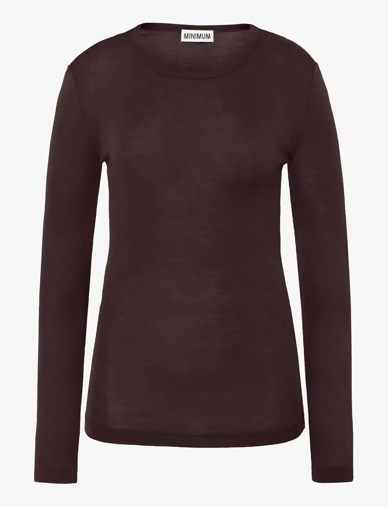 Minimum - Natashas t-shirt 3736 - efterårstøj - 1619 fudge - 0