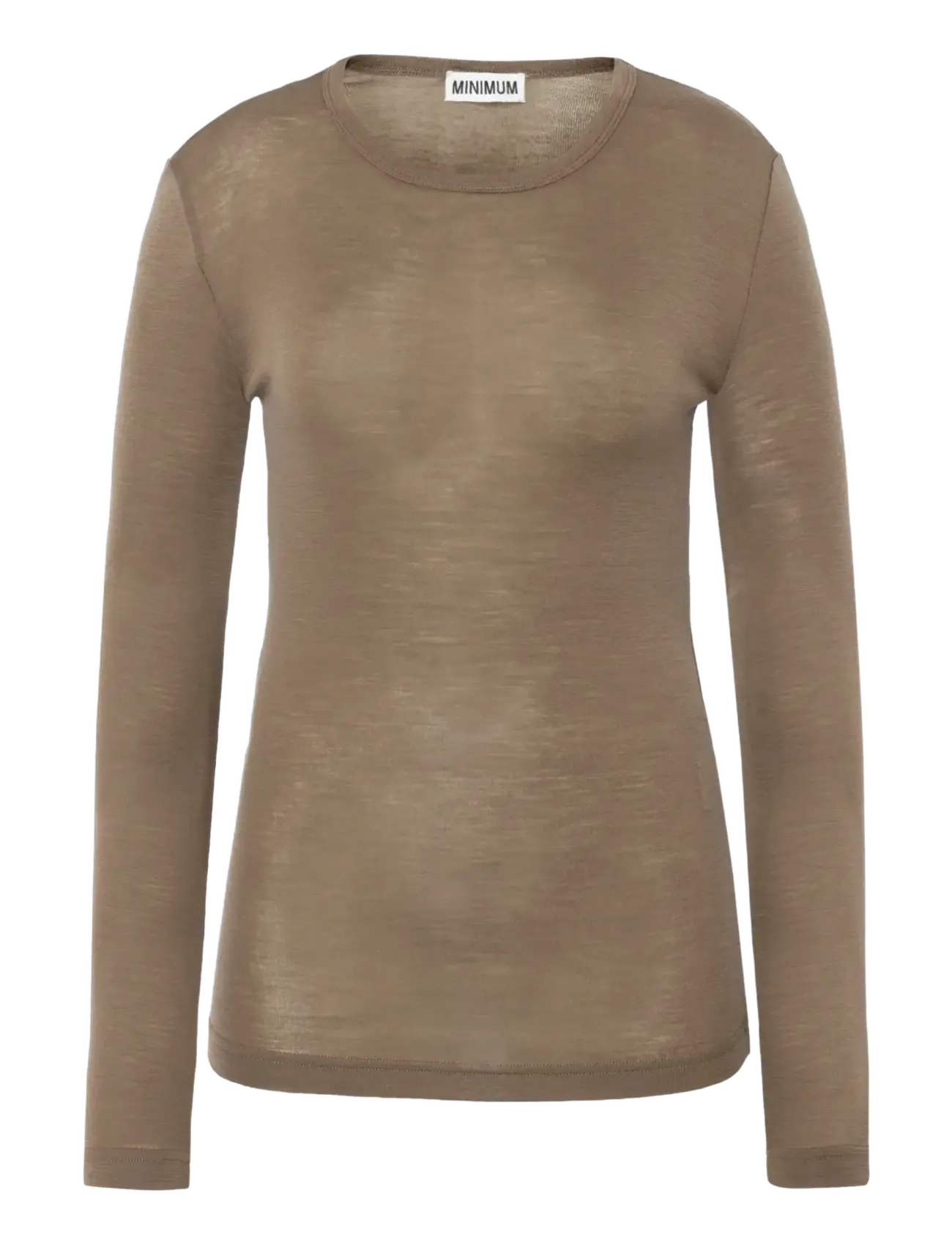 MINIMUM Natashas Crew Neck 3736 Braun - M - Damen