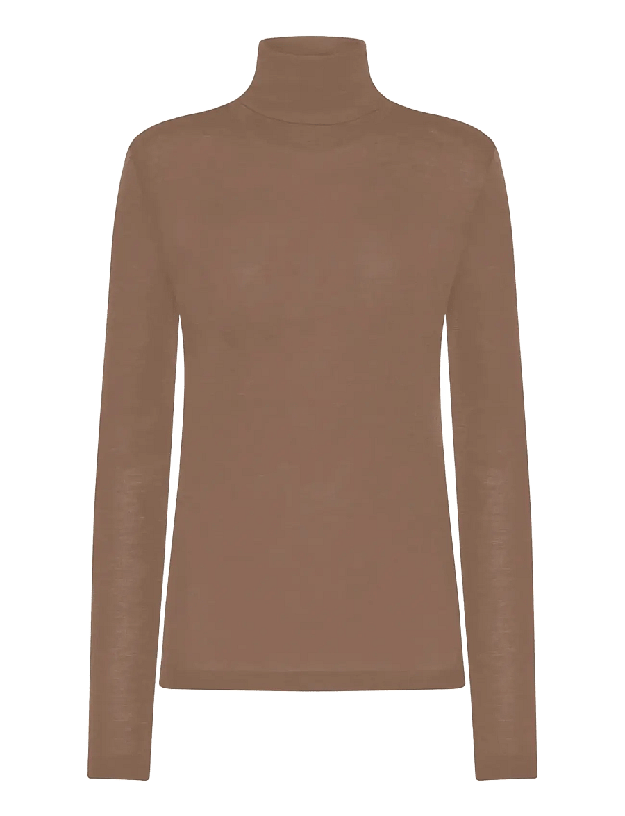 Minimum - Pernilles turtleneck 3736 - rudens drabužiai - 1815 shitake - 0