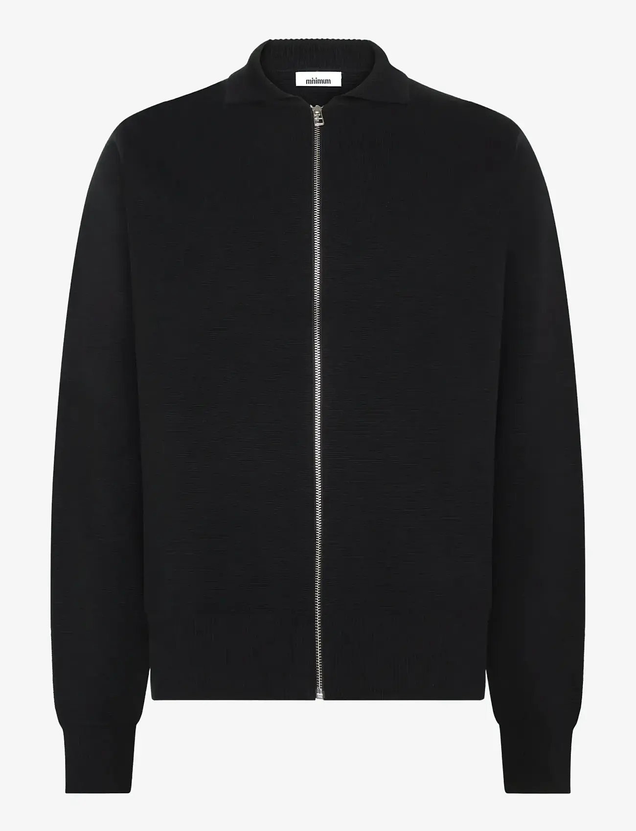 Minimum - Keano full zip polo 3057 - fødselsdagsgaver - 999 black - 1