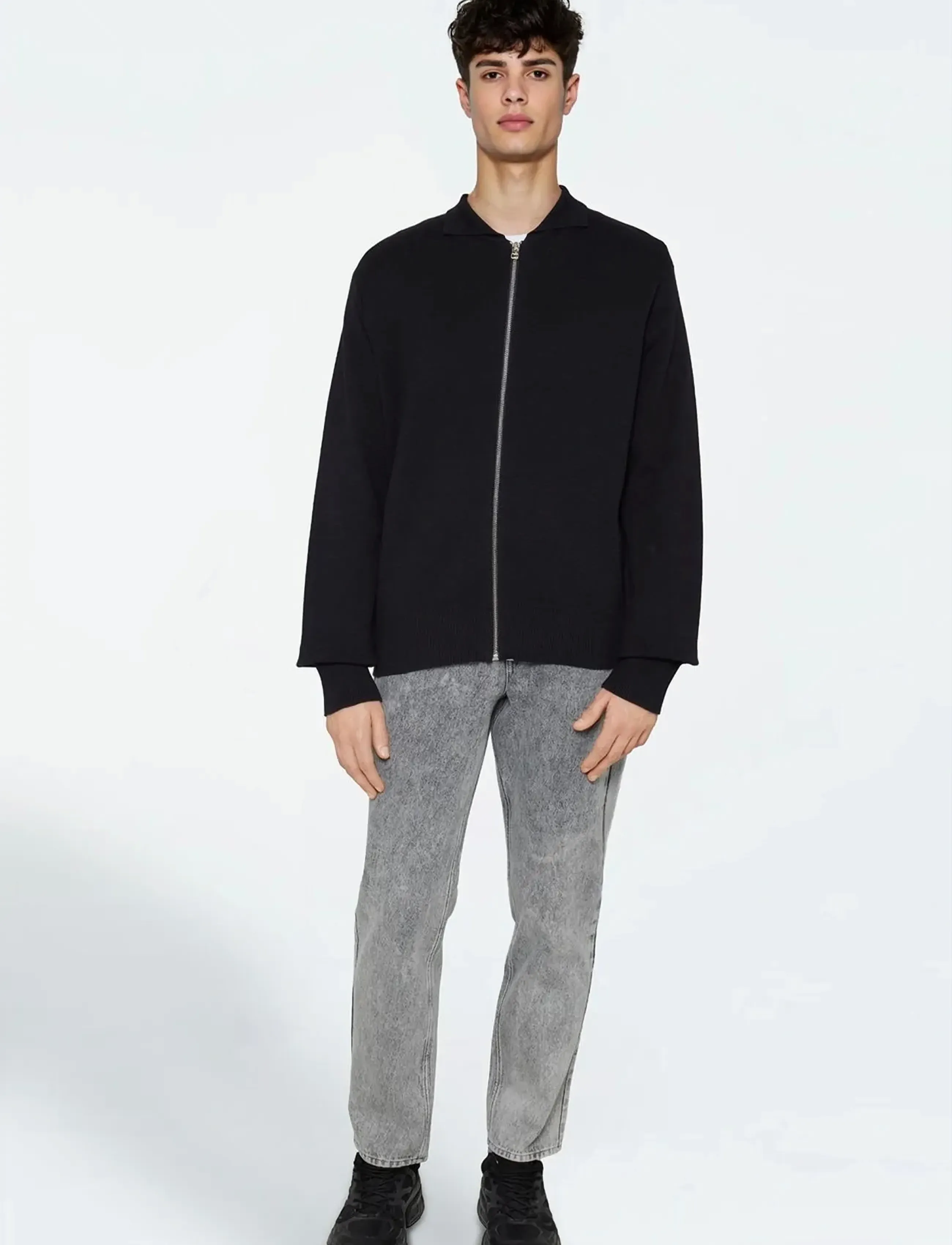 Minimum - Keano full zip polo 3057 - dzimšanas dienas dāvanas - 999 black - 3