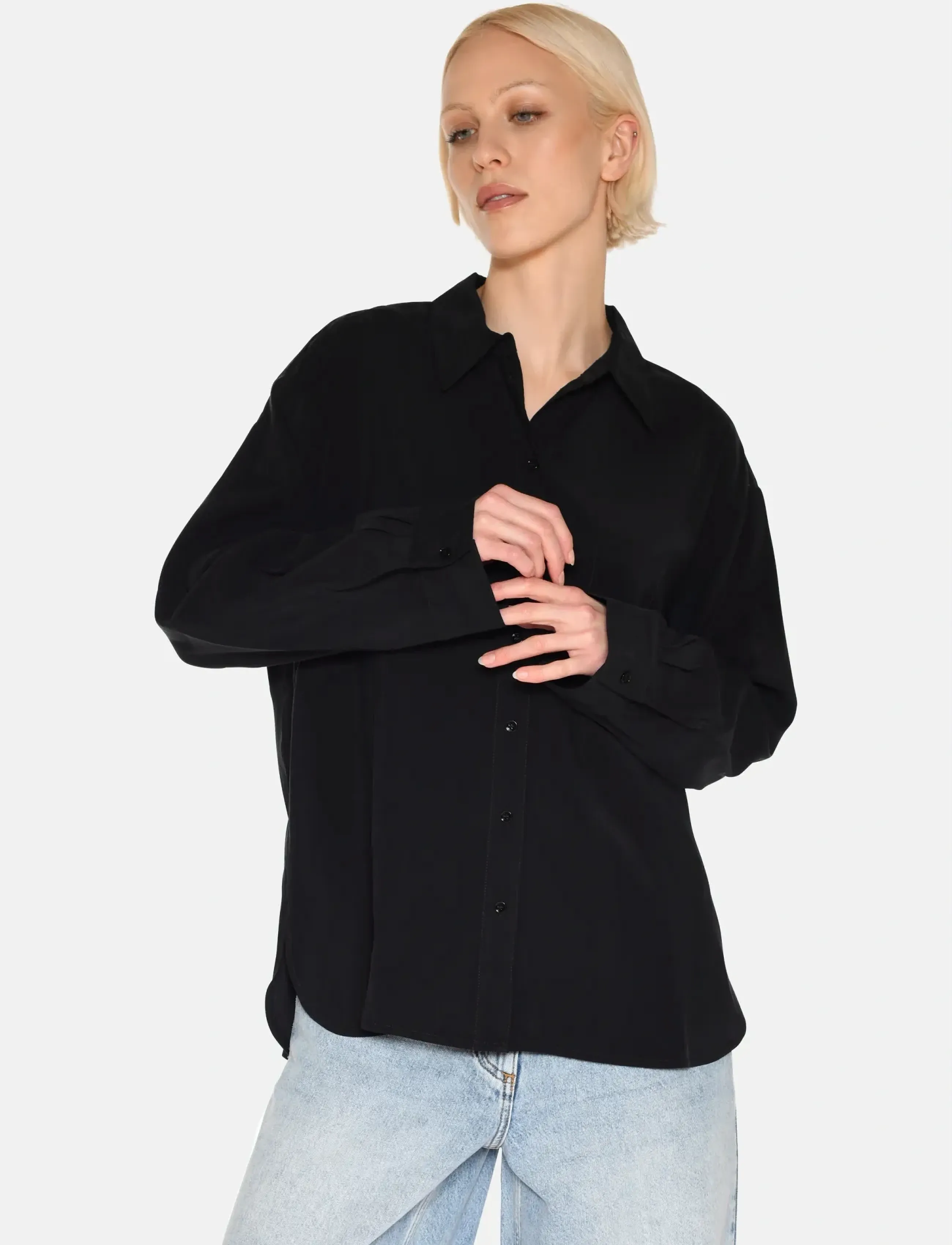 Minimum - Fern shirt 3859 - langærmede skjorter - 999 black - 4