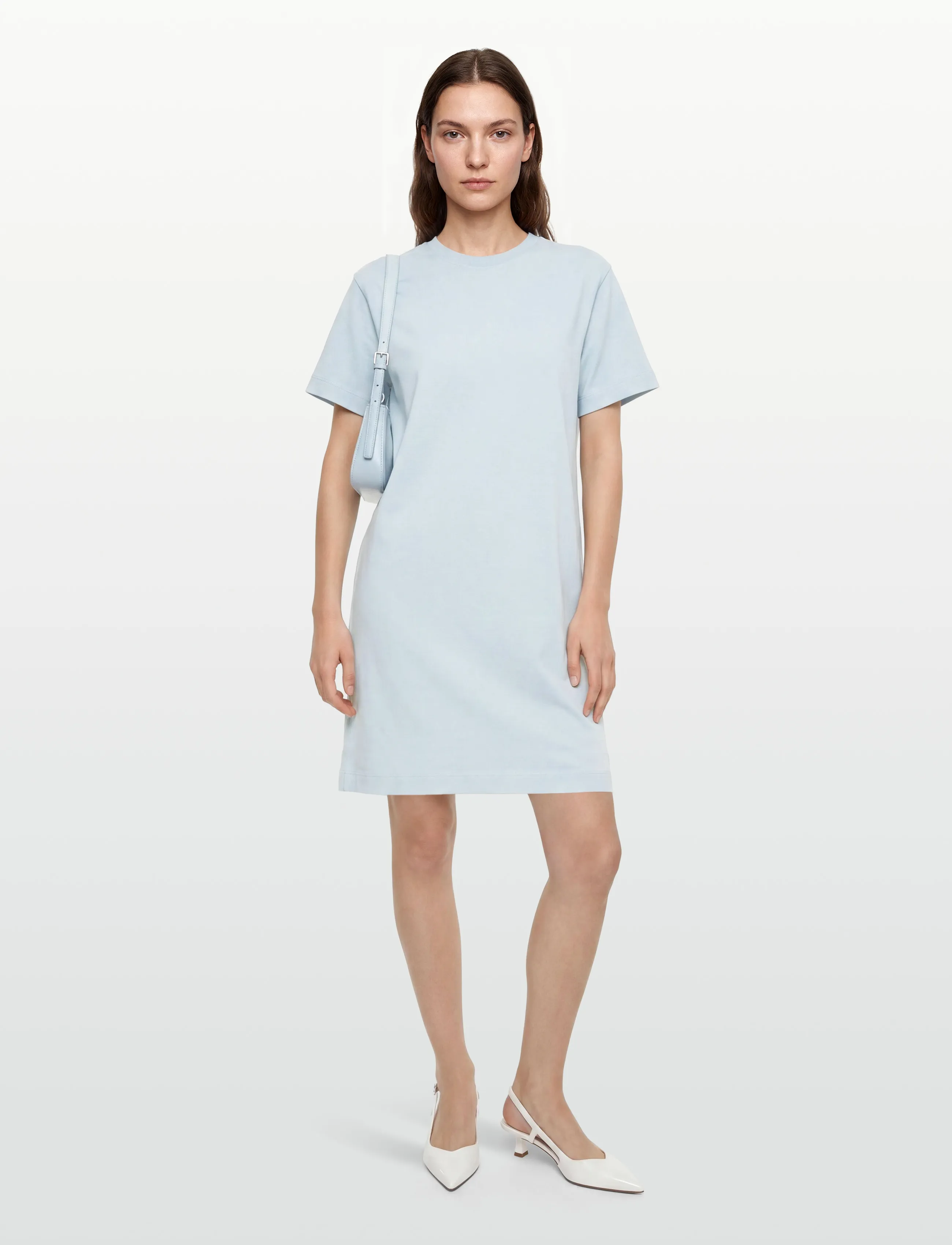 Minimum Lida t-shirt dress 4659 GOTS - T-shirtklänningar - 4115 CASHMERE BLUE / blue
