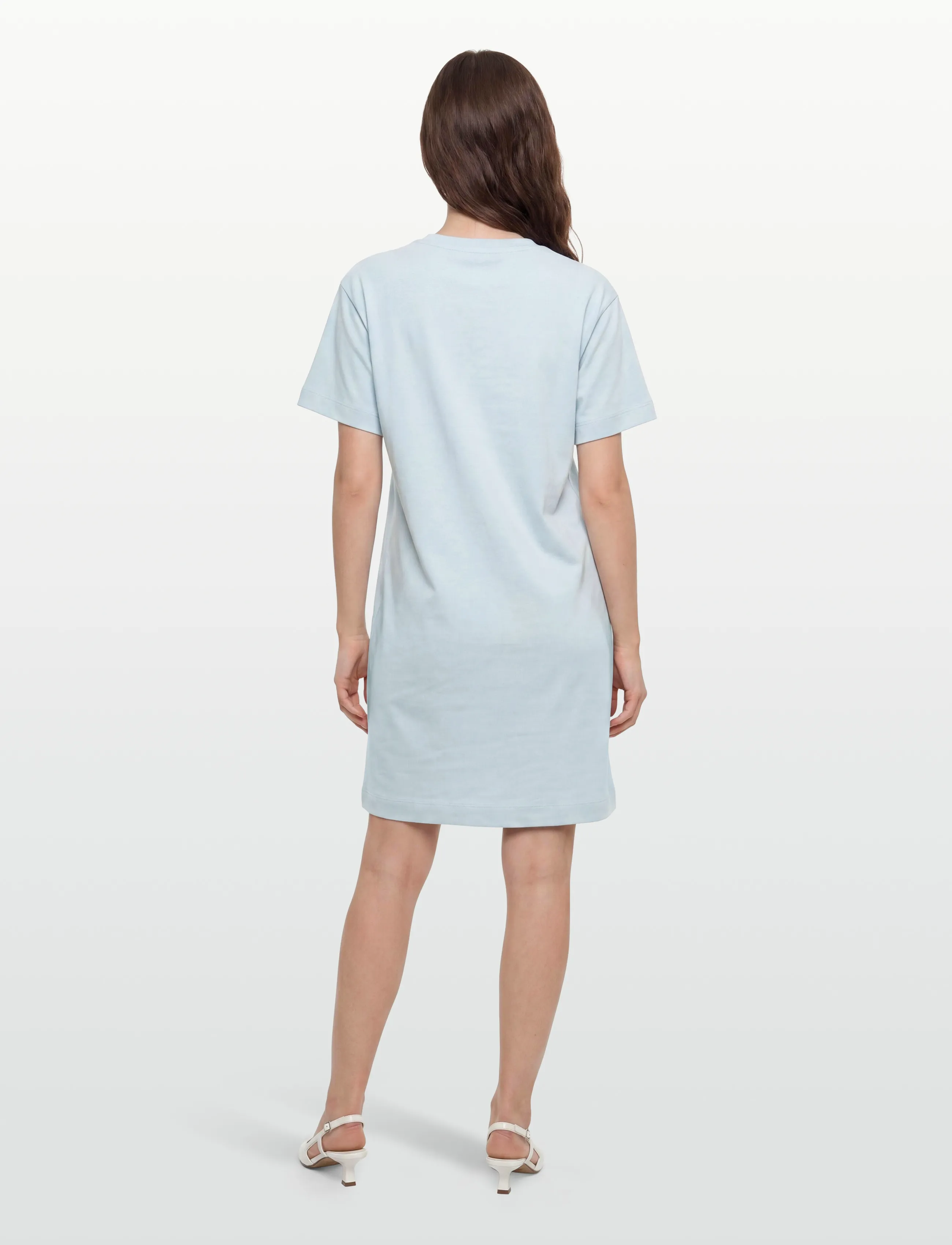 Minimum - Lida t-shirt dress 4659 GOTS - t-shirtkjoler - 4115 cashmere blue - 4