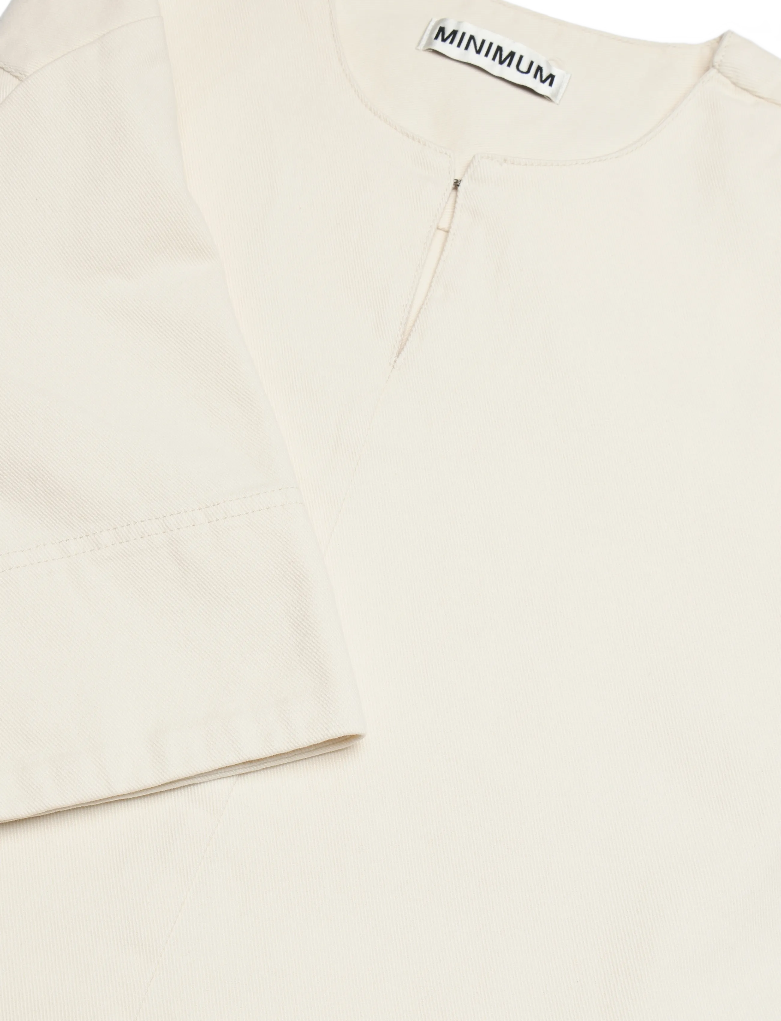 Minimum - Wilma dress 4579 - t-shirtkjoler - 0701 whisper white - 5
