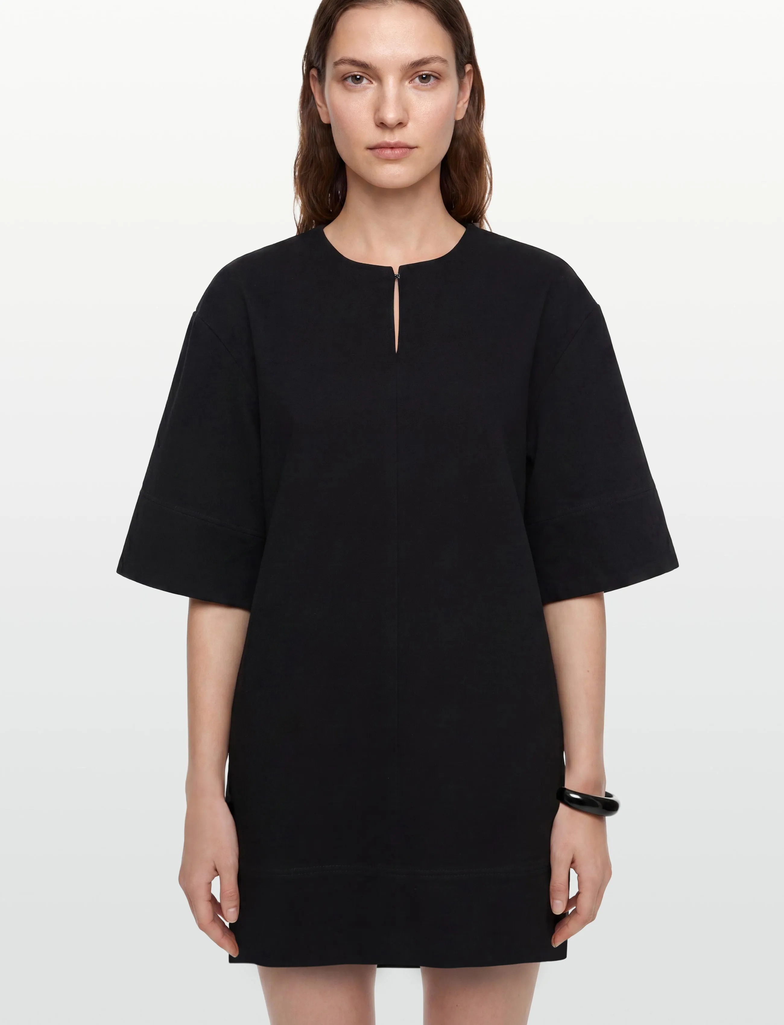 Minimum - Wilma dress 4579 - t-shirt dresses - 999 black - 3