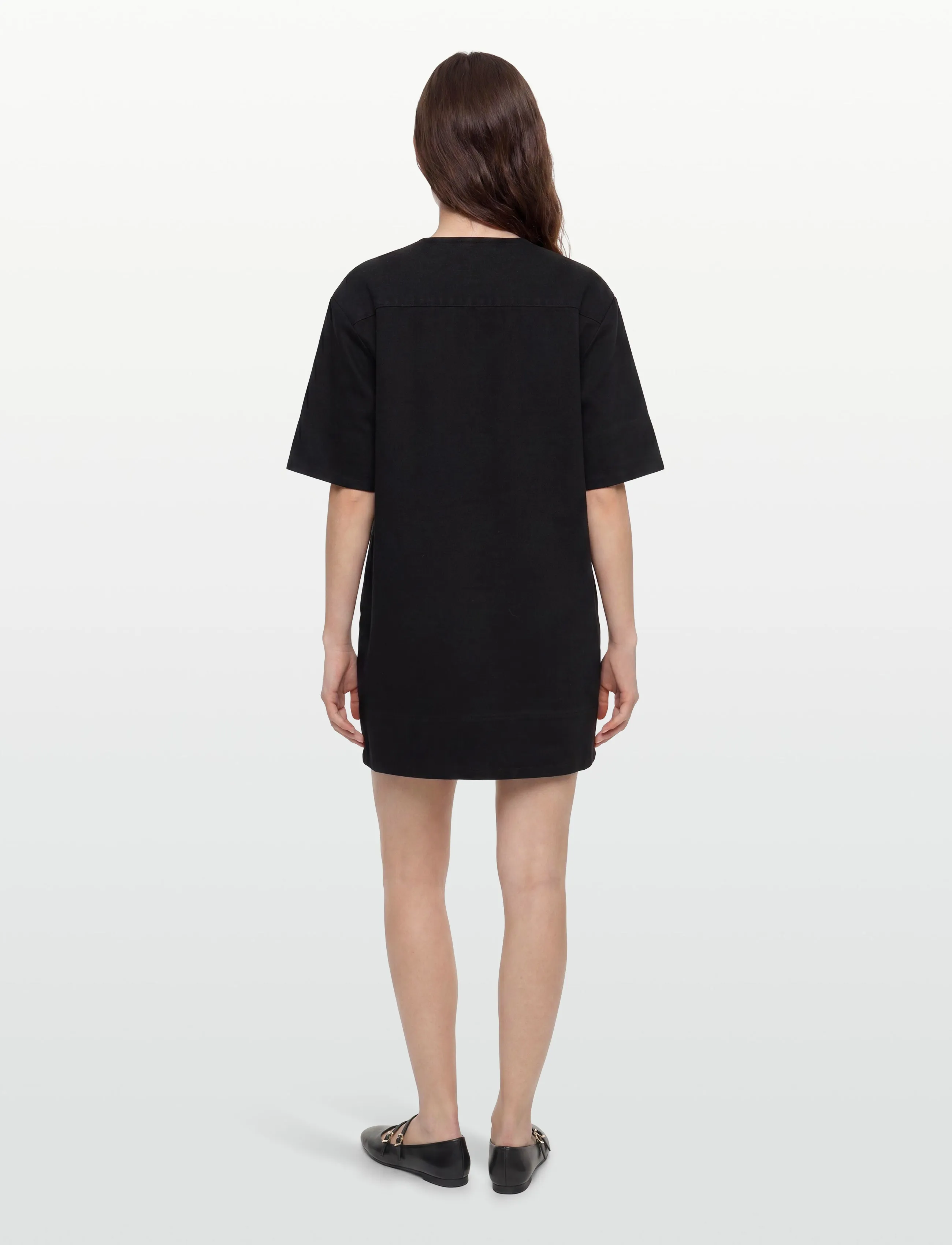 Minimum - Wilma dress 4579 - t-shirt dresses - 999 black - 4