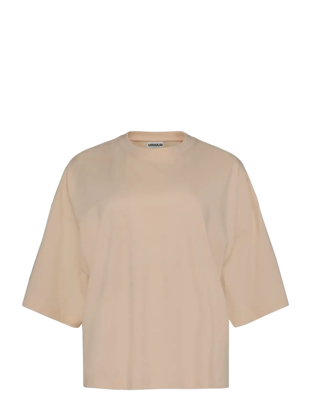 Minimum Mira t-shirt G029 - Plus Size - 1110 CREME DE PECHE / beige