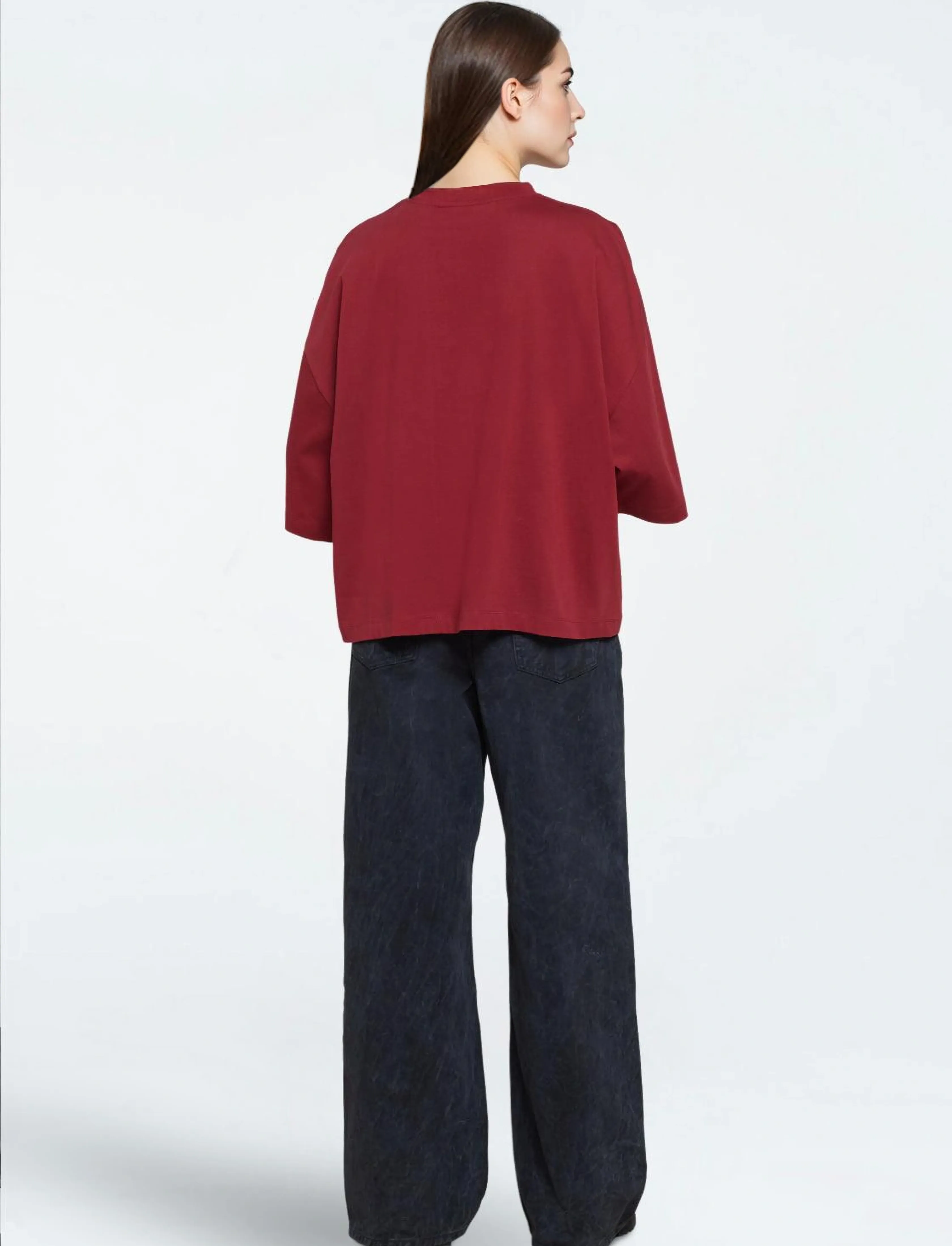 Minimum - Mira t-shirt G029 - laveste priser - 1534 merlot - 3