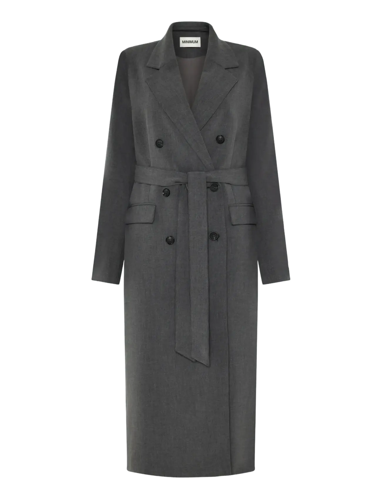 Minimum Agnes coat 4317 - Klær - 0203 GRAY PINSTRIPE / grey