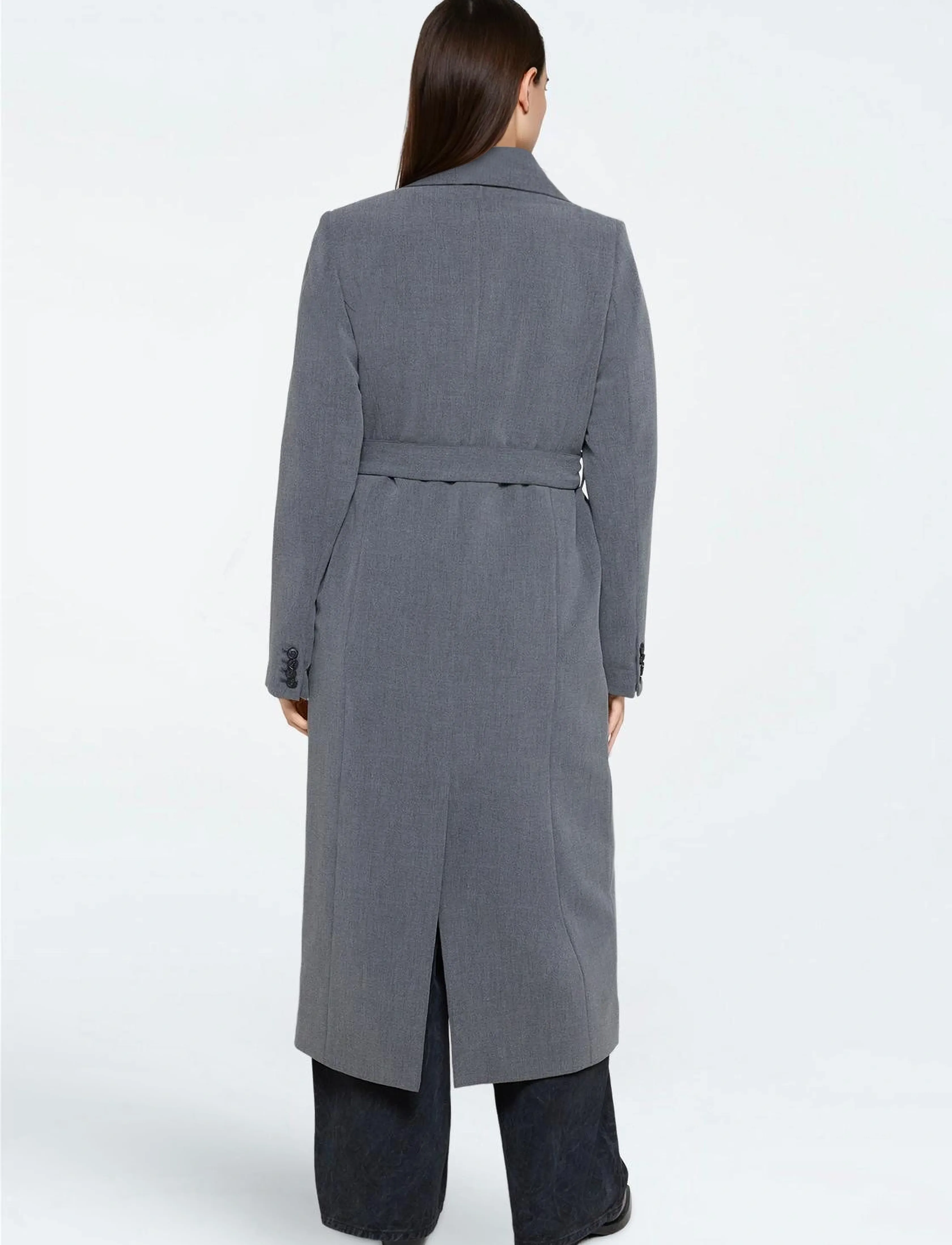 Minimum - Agnes coat 4317 - overtøj - 0203 gray pinstripe - 3