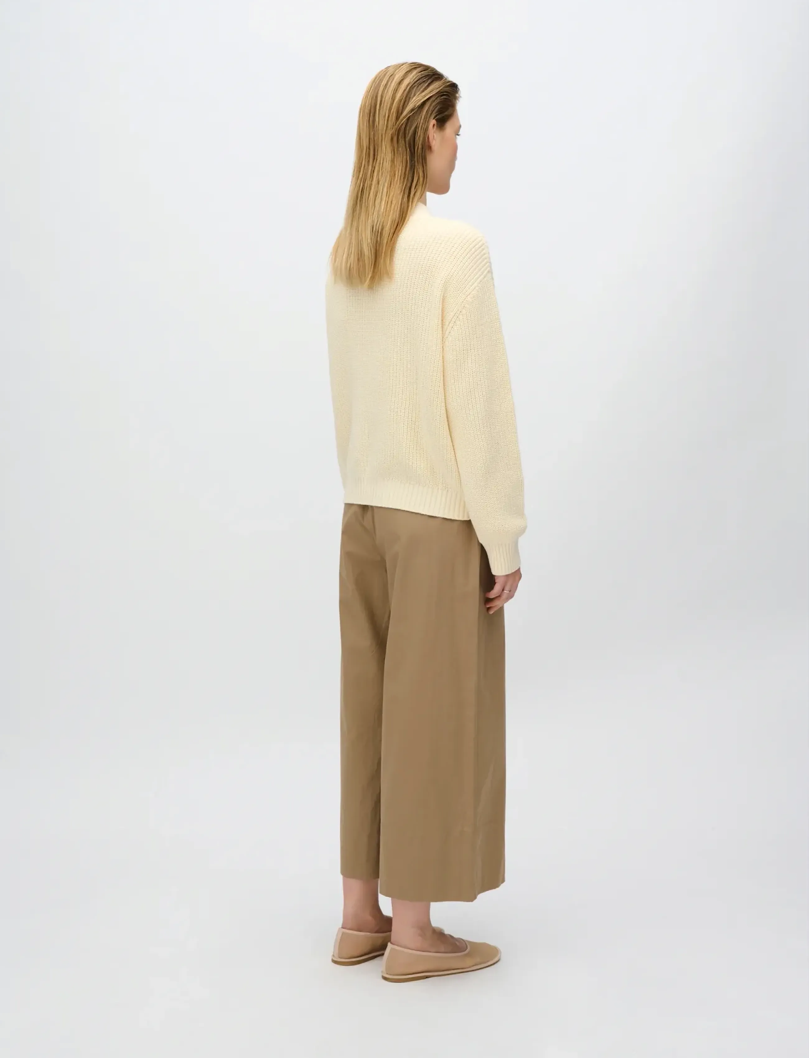 Minimum - Gala cardigan G006 GOTS - cardigans - 0011 butter cream - 3