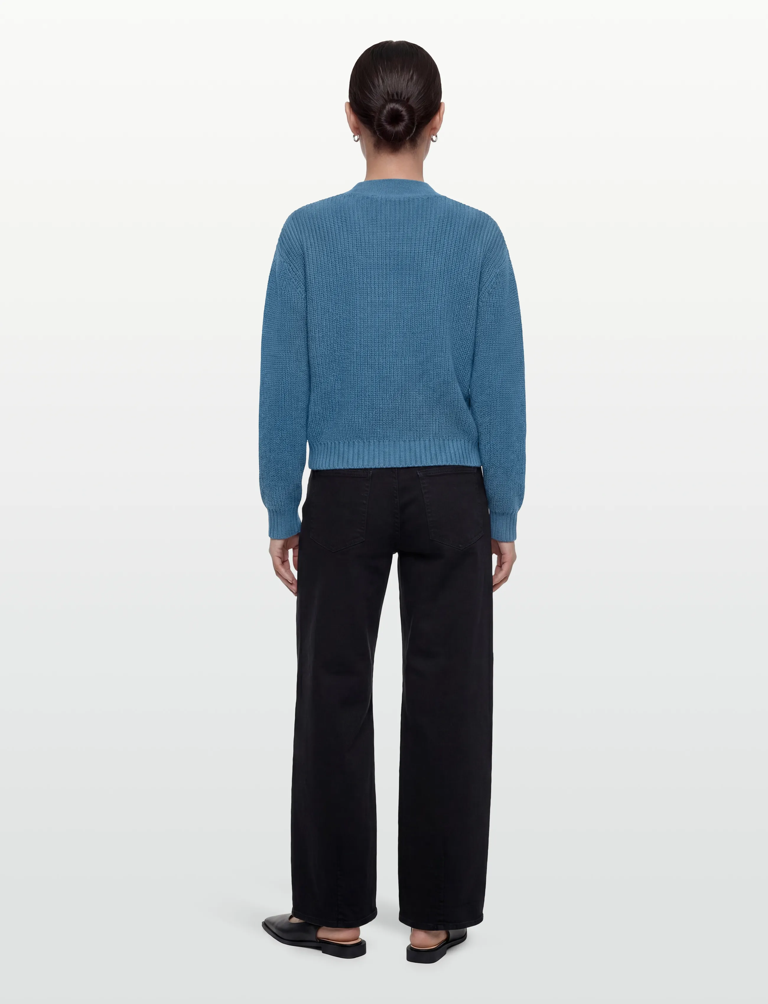 Minimum - Gala cardigan G006 GOTS - cardigans - 2340 blue ashes - 4