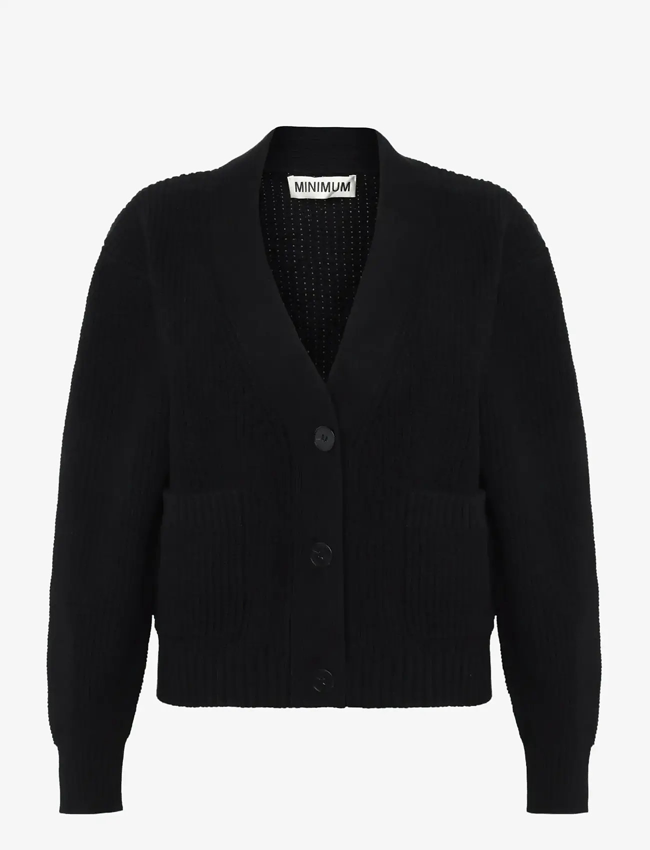 Minimum - Gala cardigan G006 GOTS - sügisesed riided - 999 black - 0