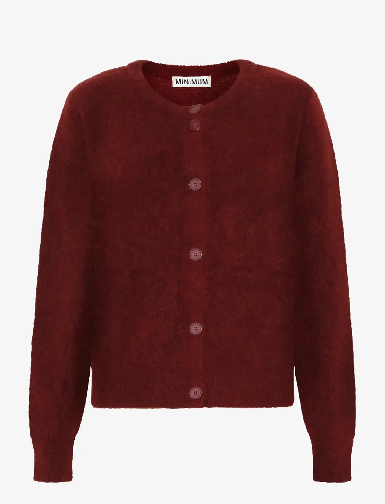 Minimum - Kora cardigan 9965 - cardigans - 1534 merlot - 0