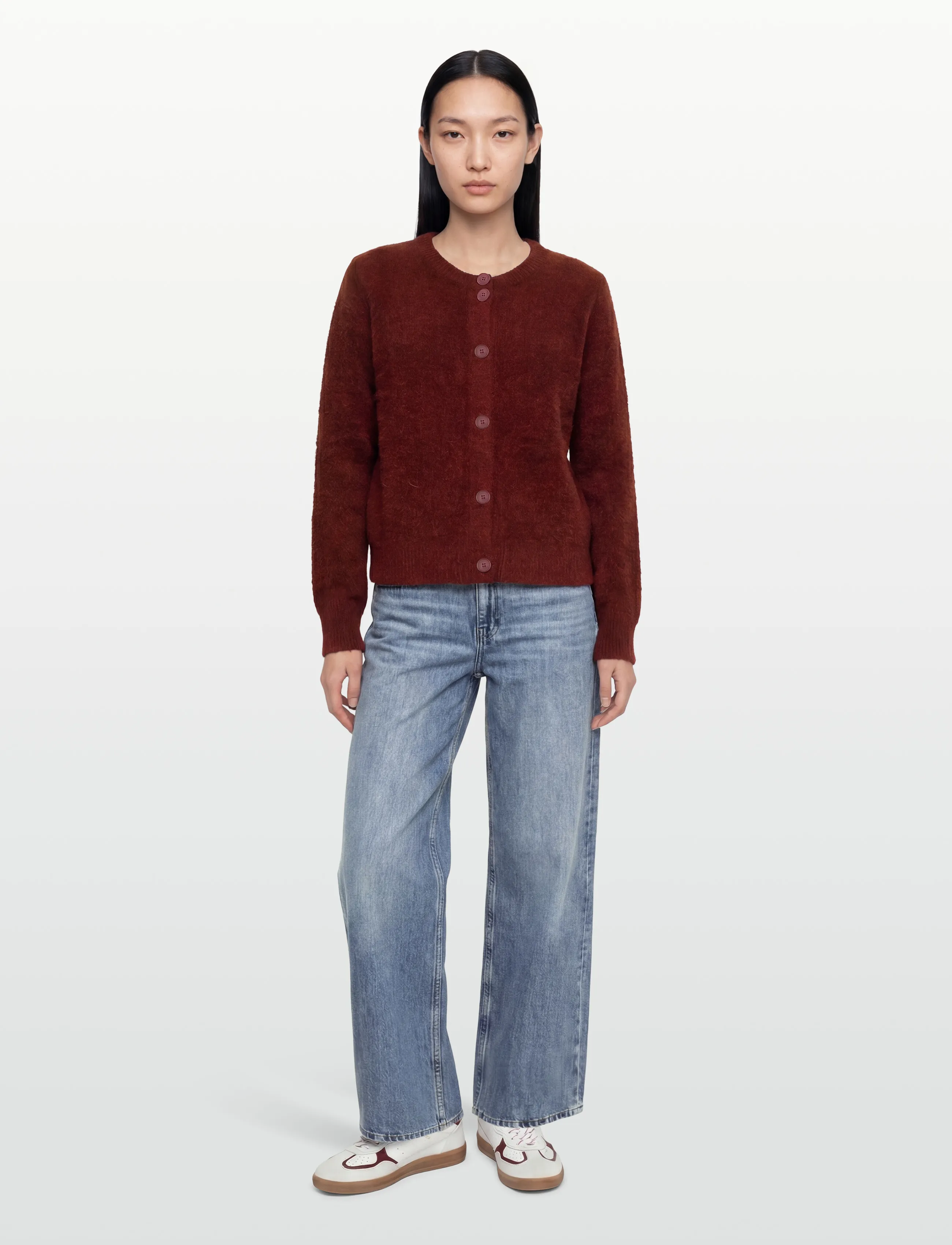 Minimum - Kora cardigan 9965 - kardiganid - 1534 merlot - 0