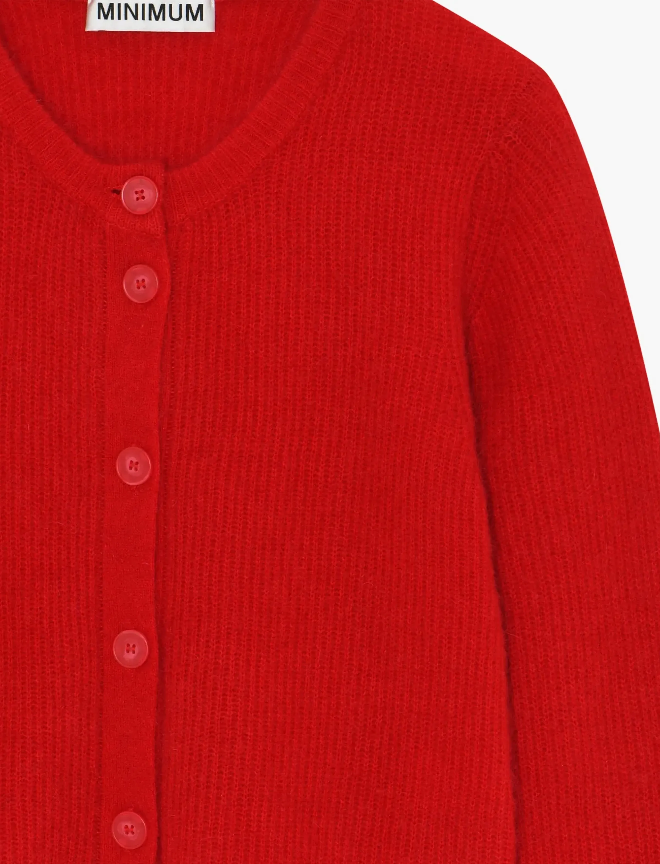Minimum - Kora cardigan 9965 - cardigans - 1659 goji berry - 4