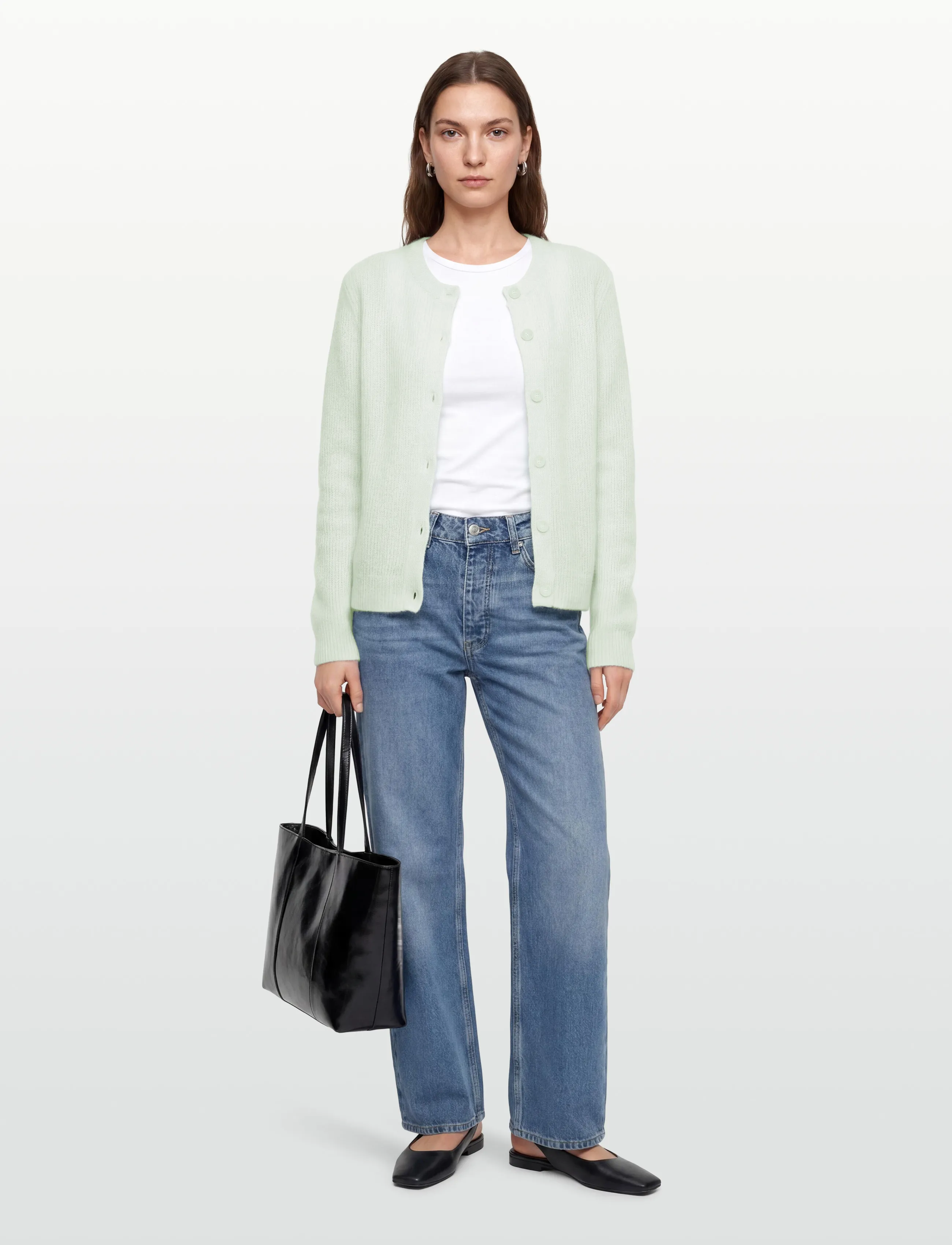 Minimum - Kora cardigan 9965 - cardigans - 5204 morning mist - 0