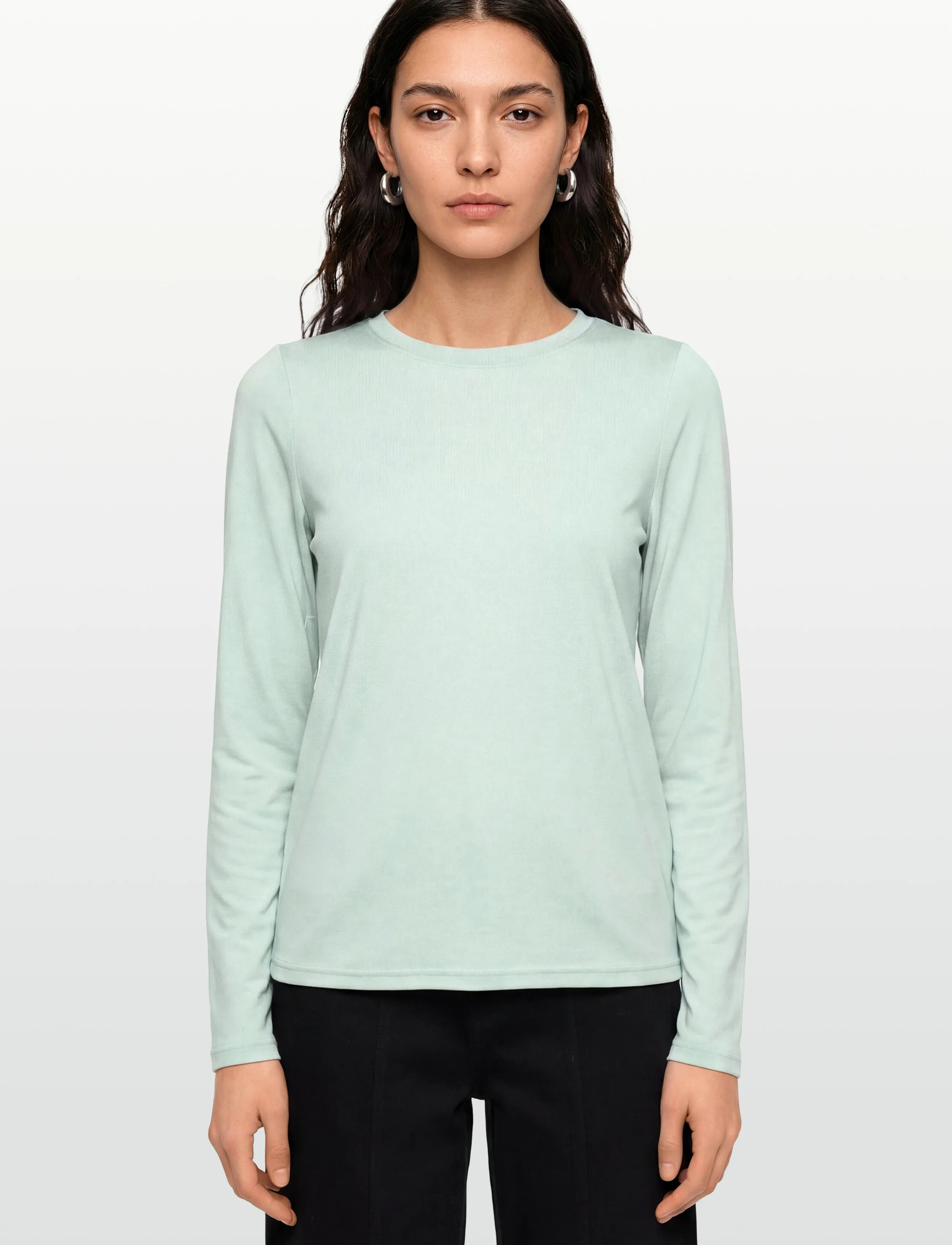 Minimum - Margot Tee 0281 - långärmade toppar - 5204 morning mist - 3