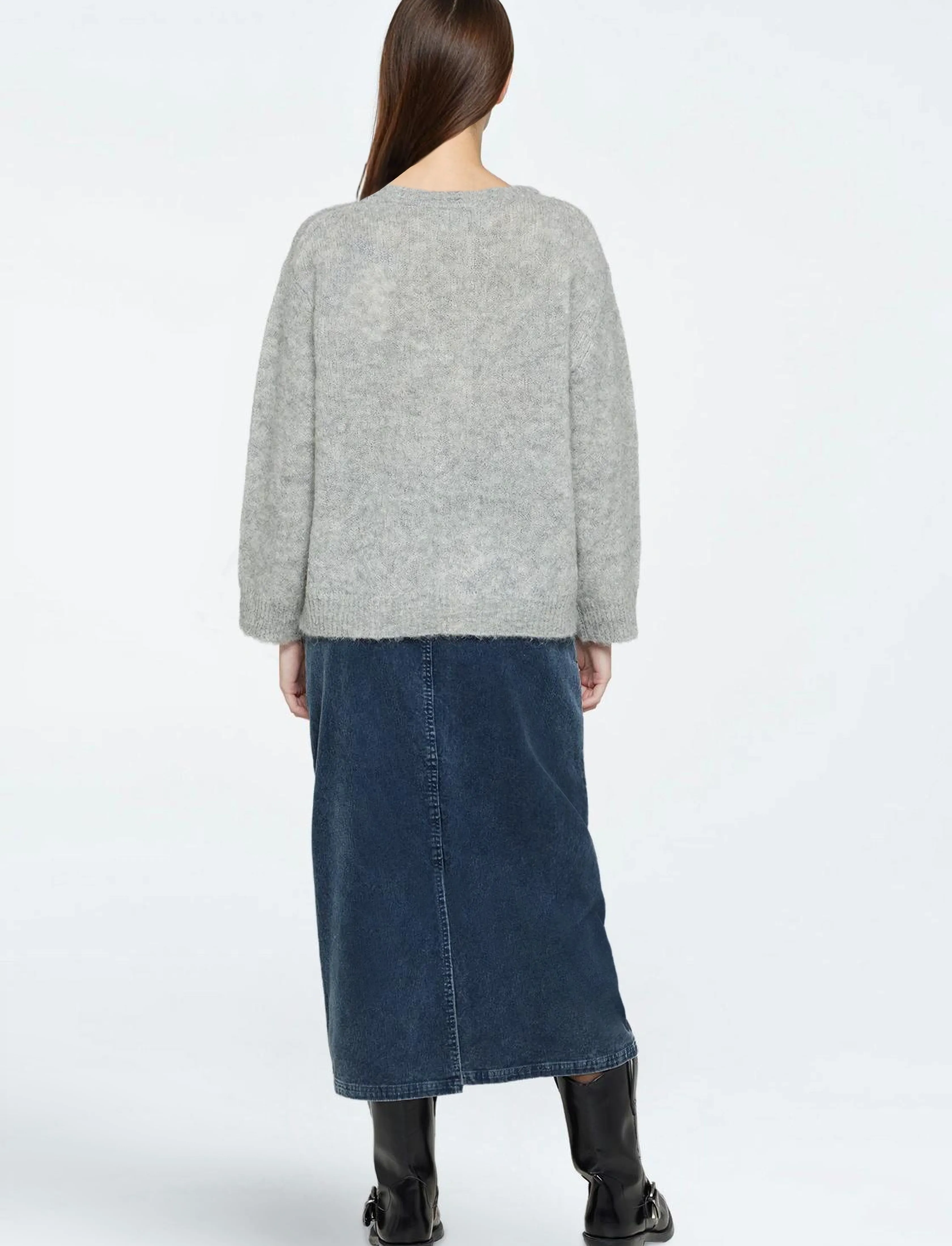 Minimum - Kori Jumper 4450 - pullover - 910m light grey melange - 3