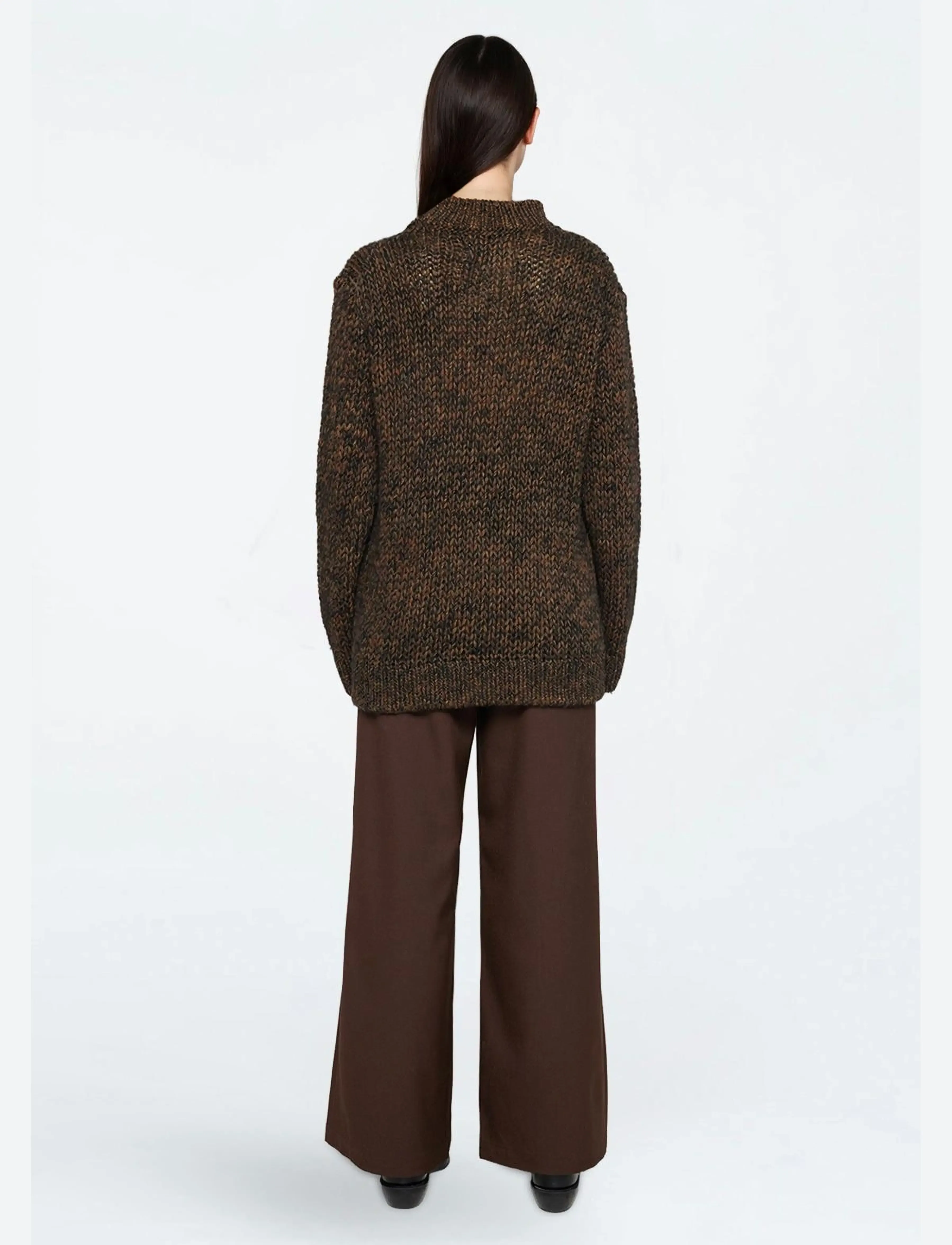 Minimum - Julieta Jumper 4360 - tröjor - 1914 seal brown - 3