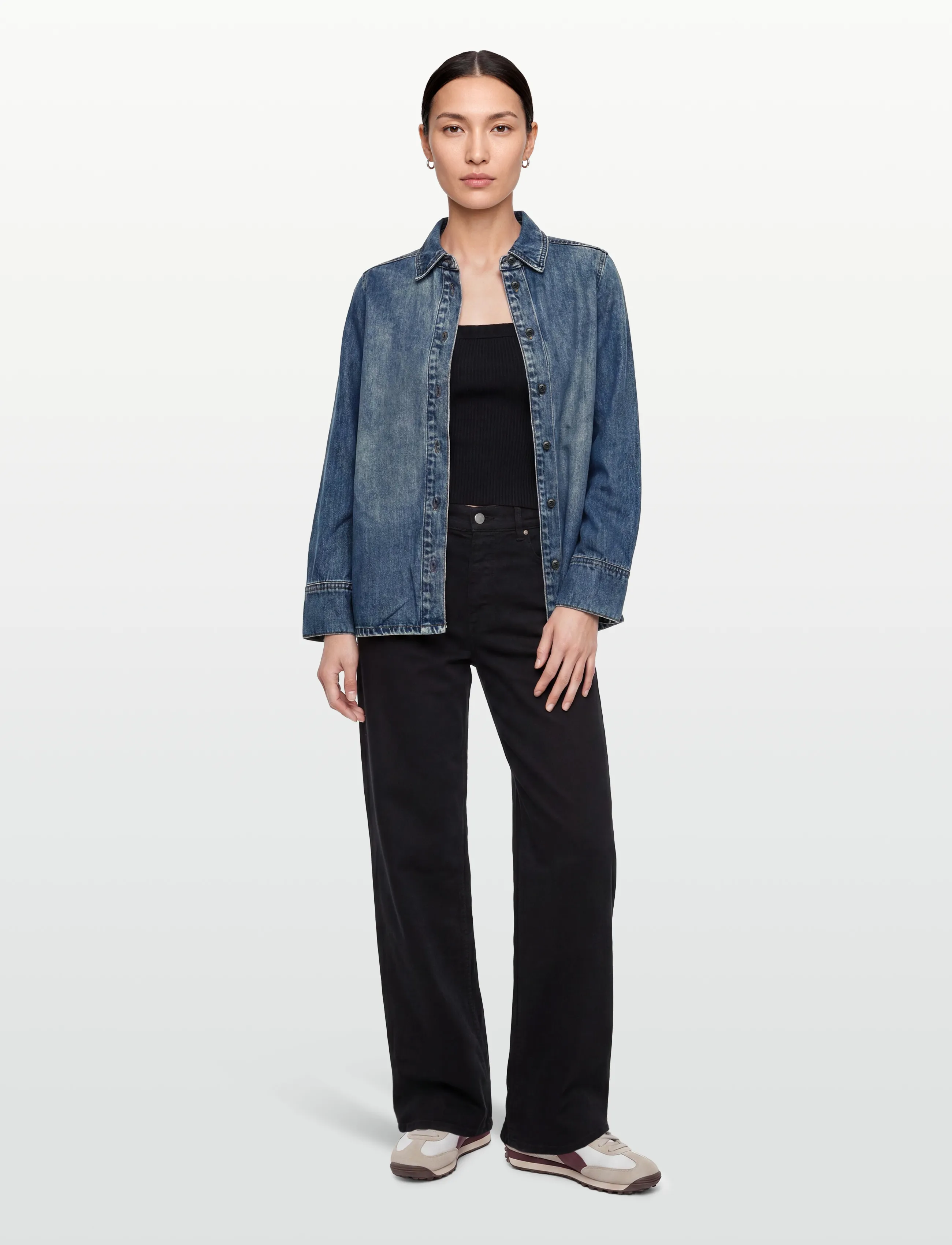 Minimum - Andrea shirt 4515 - denimskjorter - 1001 light blue - 0