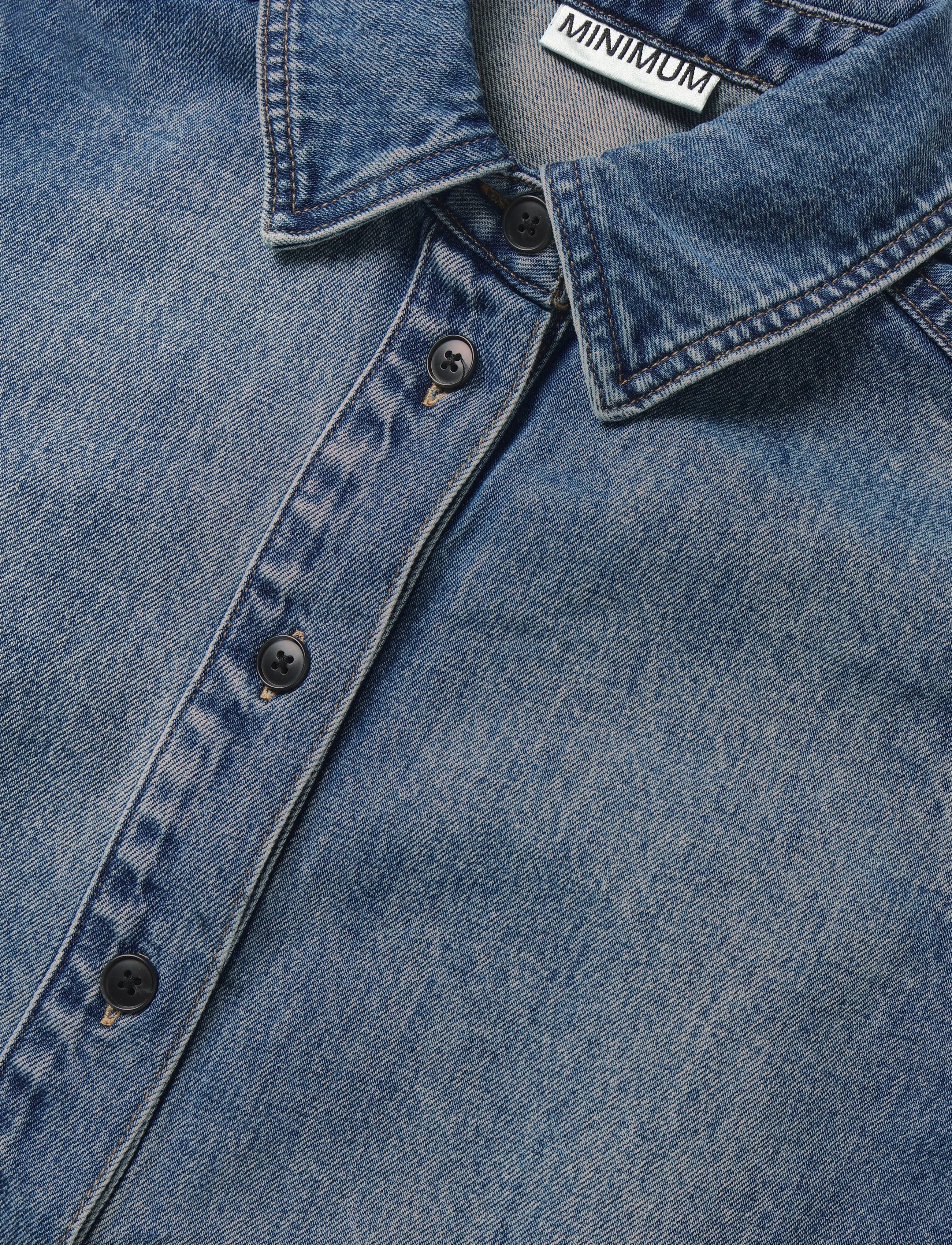 Minimum - Andrea shirt 4515 - denimskjorter - 1001 light blue - 5