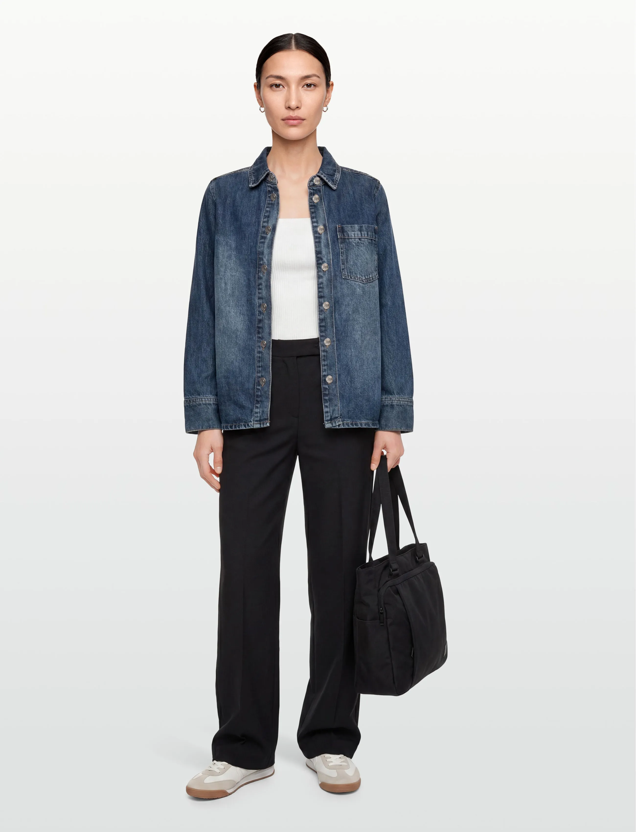 Minimum - Andrea shirt 4573 - denimskjorter - 1938 gibraltar sea - 0