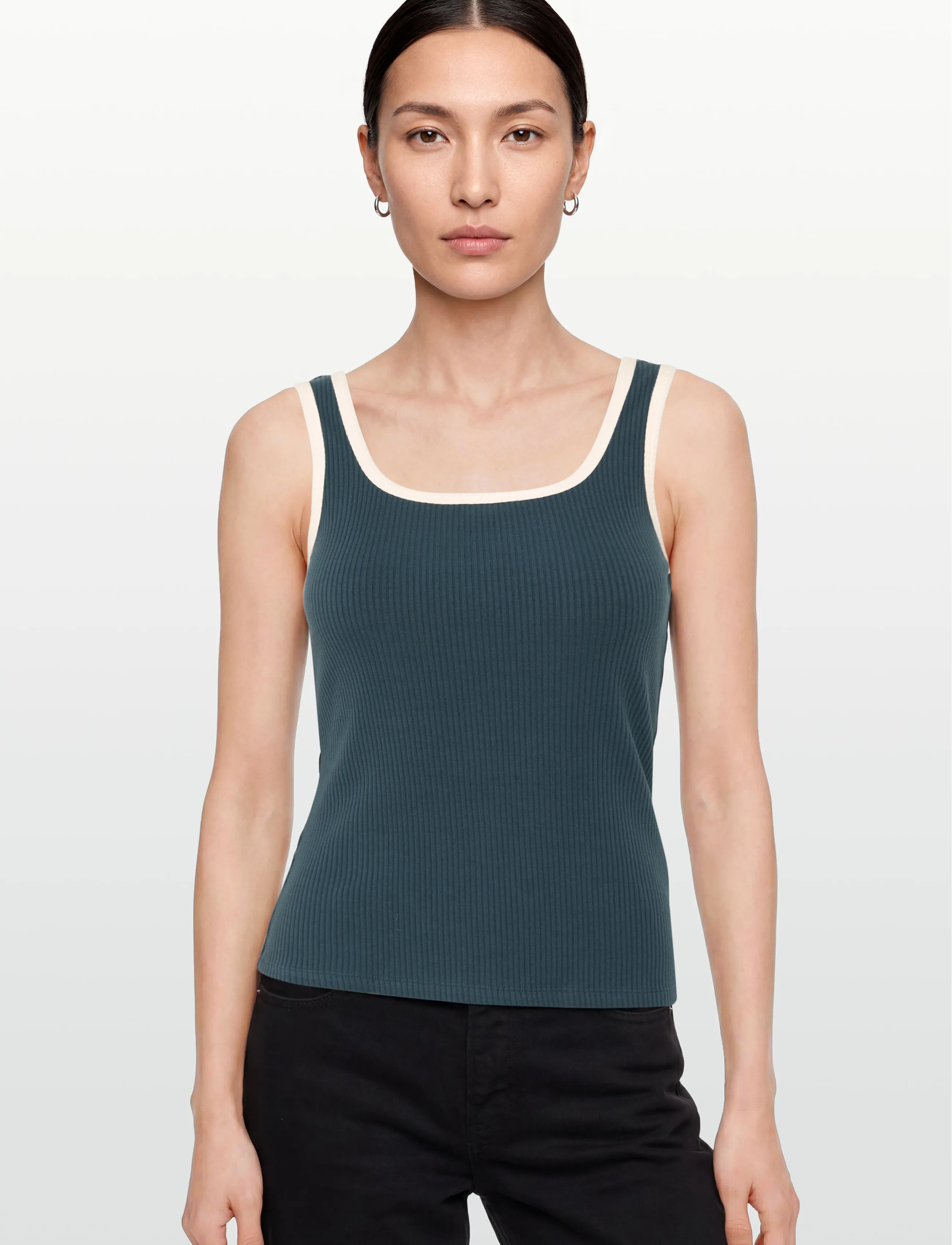 Minimum - Odette tank top 4589 - linnen - 4027 insignia blue - 3
