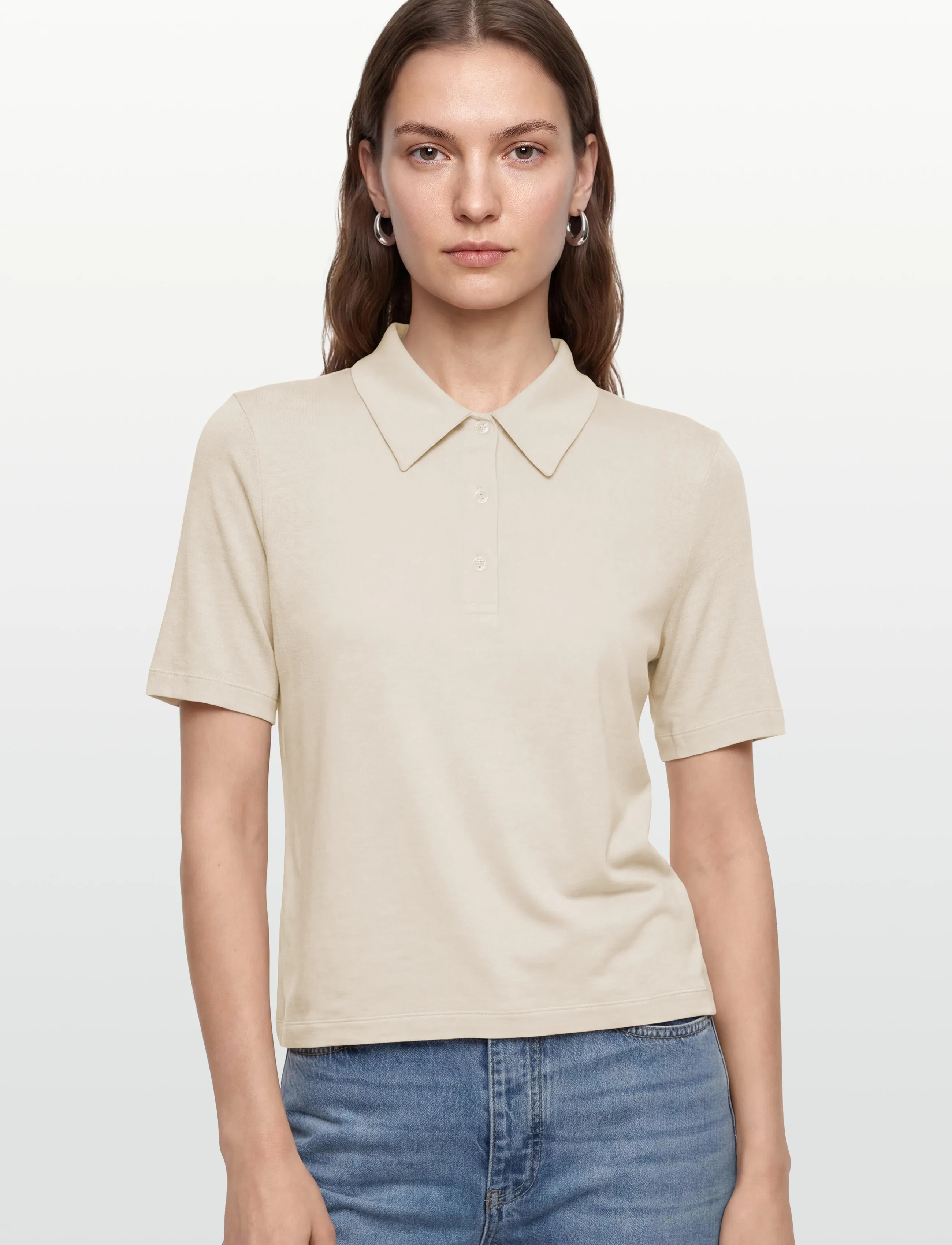 Minimum - Pesine ss polo 4159 - pikéer - 0701 whisper white - 3