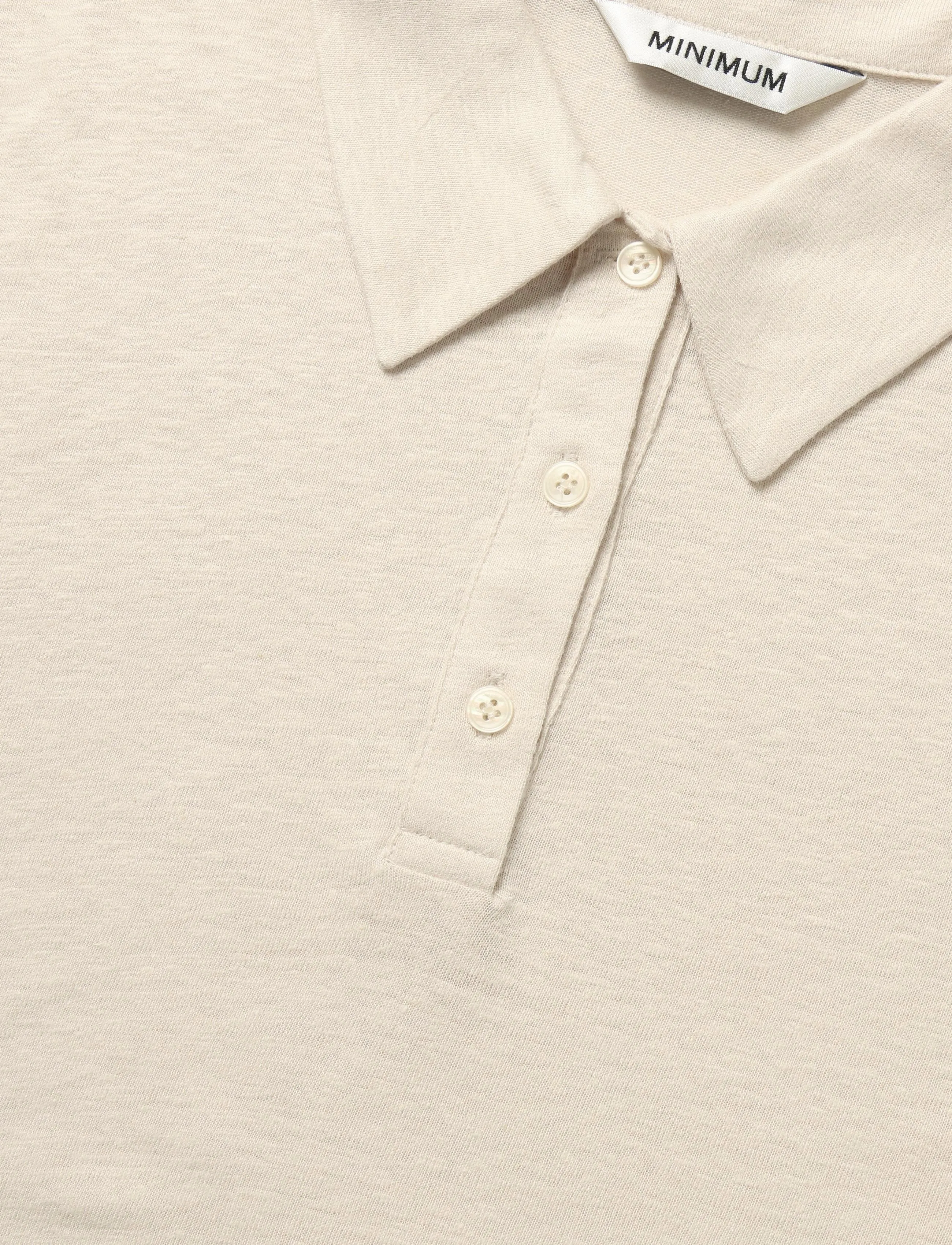 Minimum - Pesine ss polo 4159 - pikéer - 0701 whisper white - 5