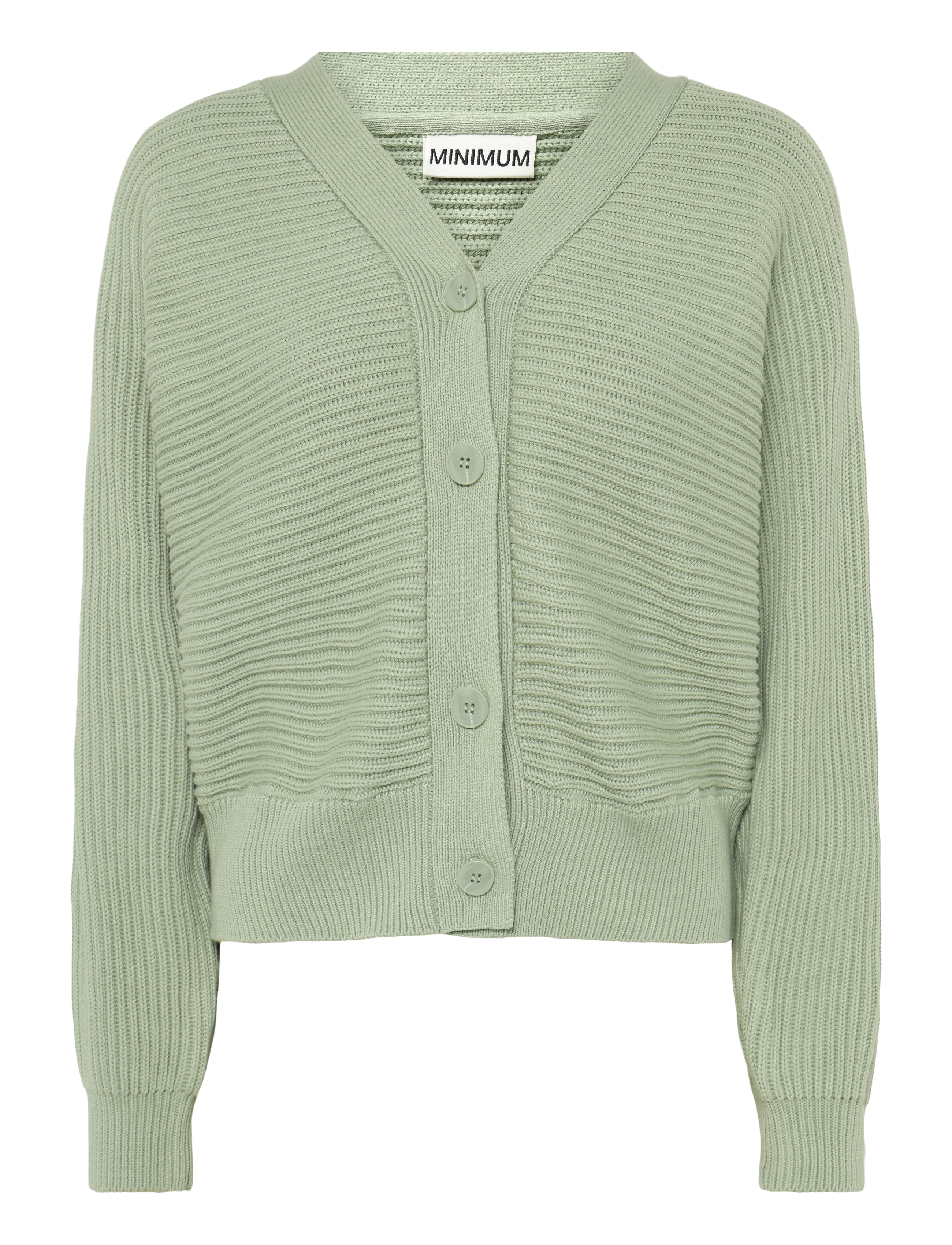 Minimum Jianna cardigan G035 GOTS - Minimum - 0110 DESERT SAGE / green