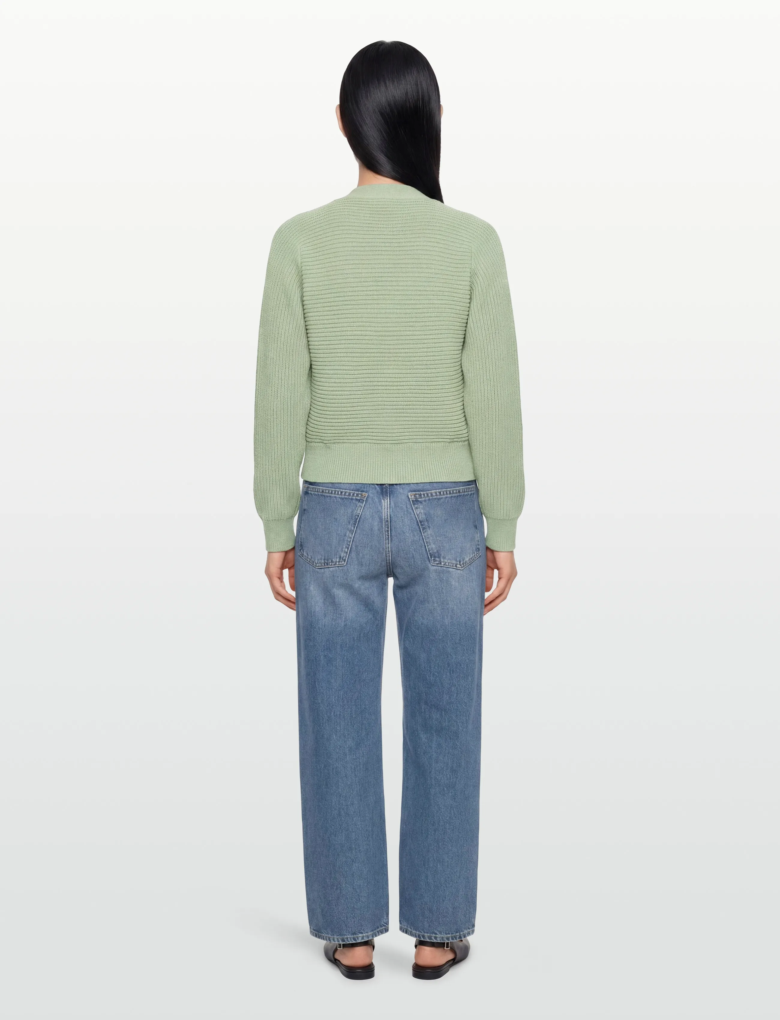 Minimum - Jianna cardigan G035 GOTS - cardigans - 0110 desert sage - 4