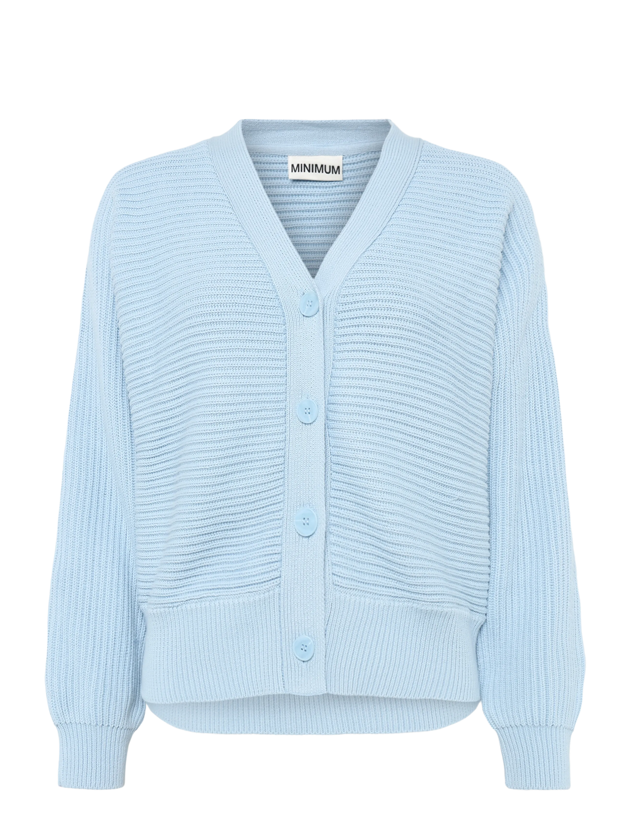 Minimum Jianna cardigan G035 GOTS - Kläder - 4115 CASHMERE BLUE / blue