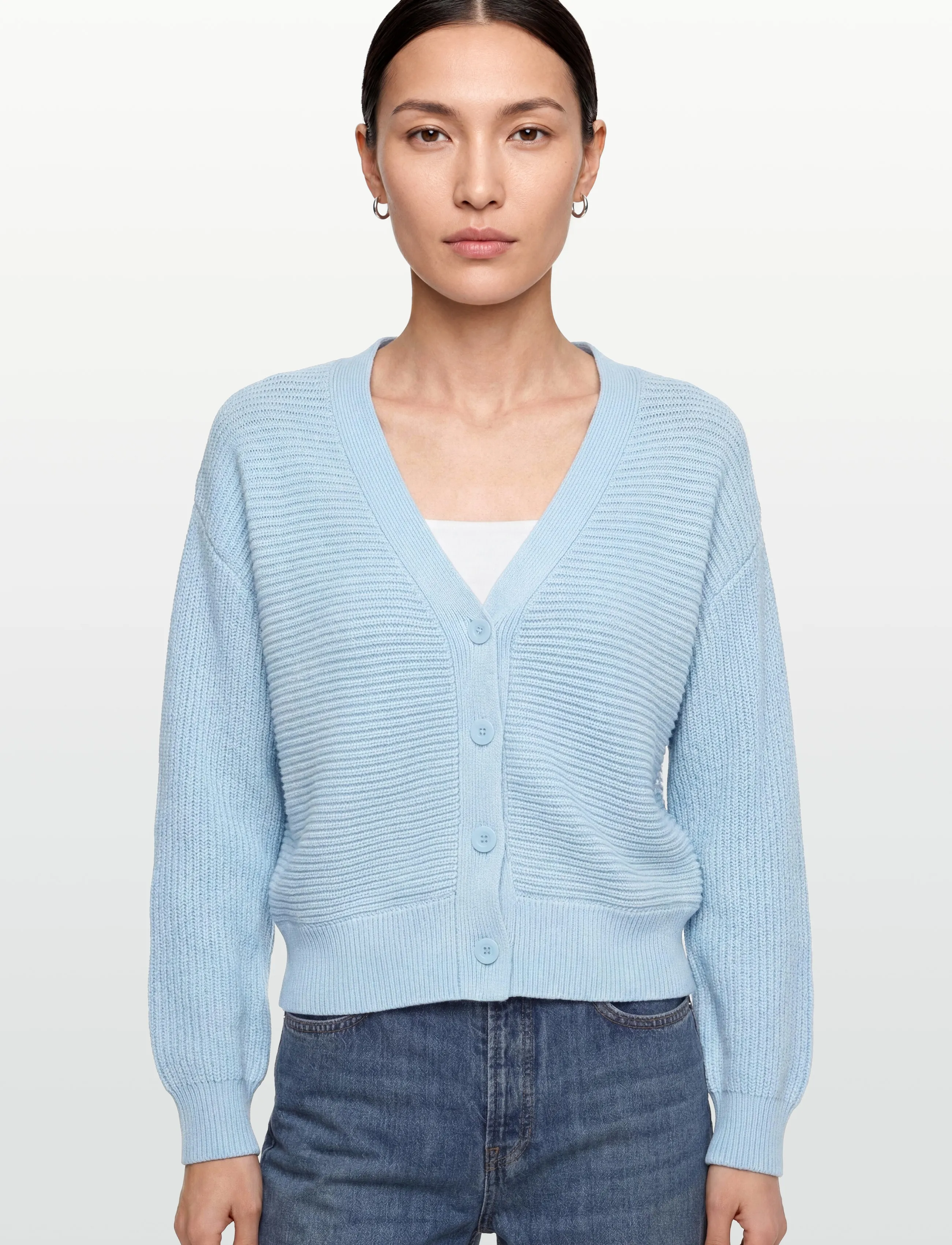 Minimum - Jianna cardigan G035 GOTS - kardiganid - 4115 cashmere blue - 3