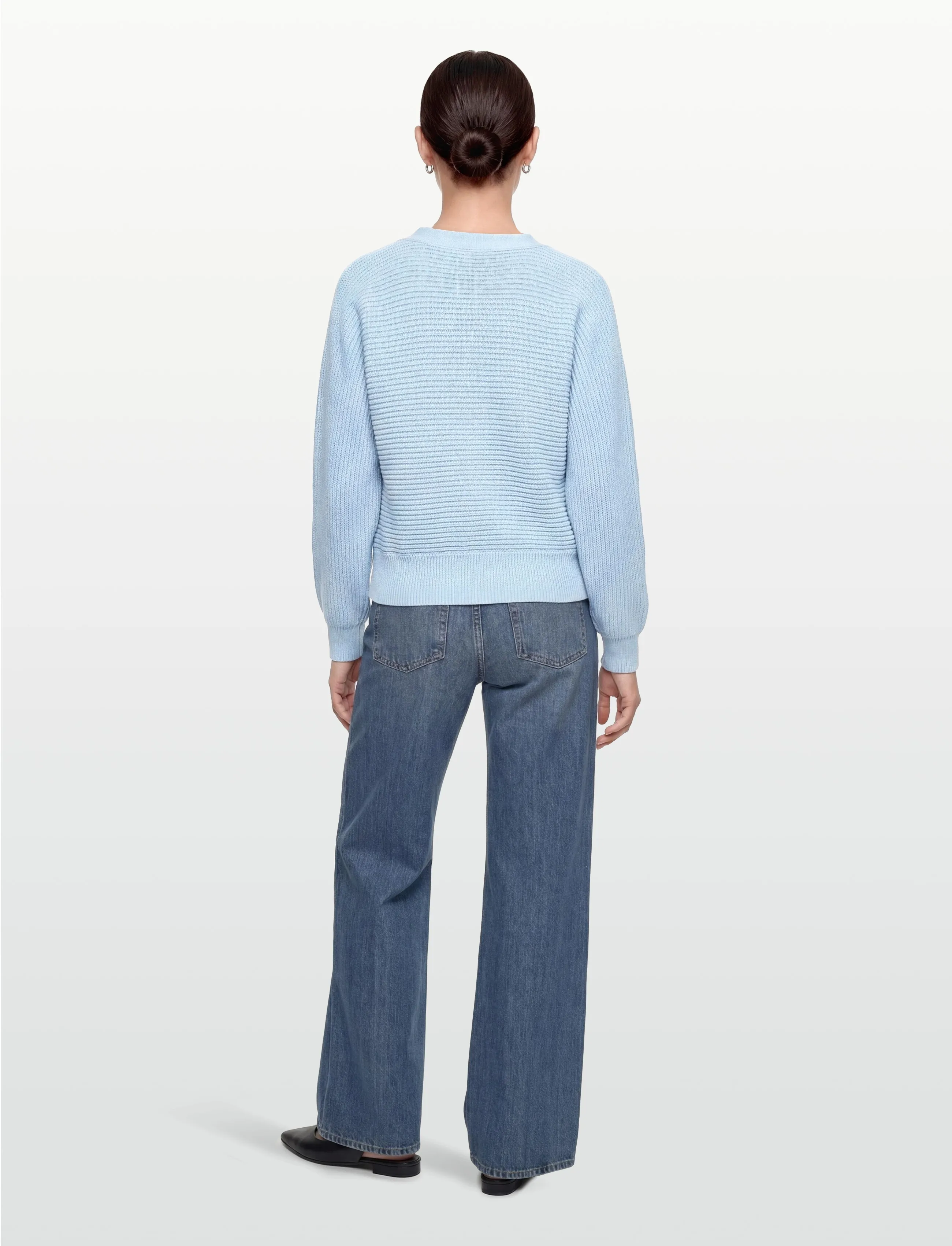 Minimum - Jianna cardigan G035 GOTS - kardiganid - 4115 cashmere blue - 4
