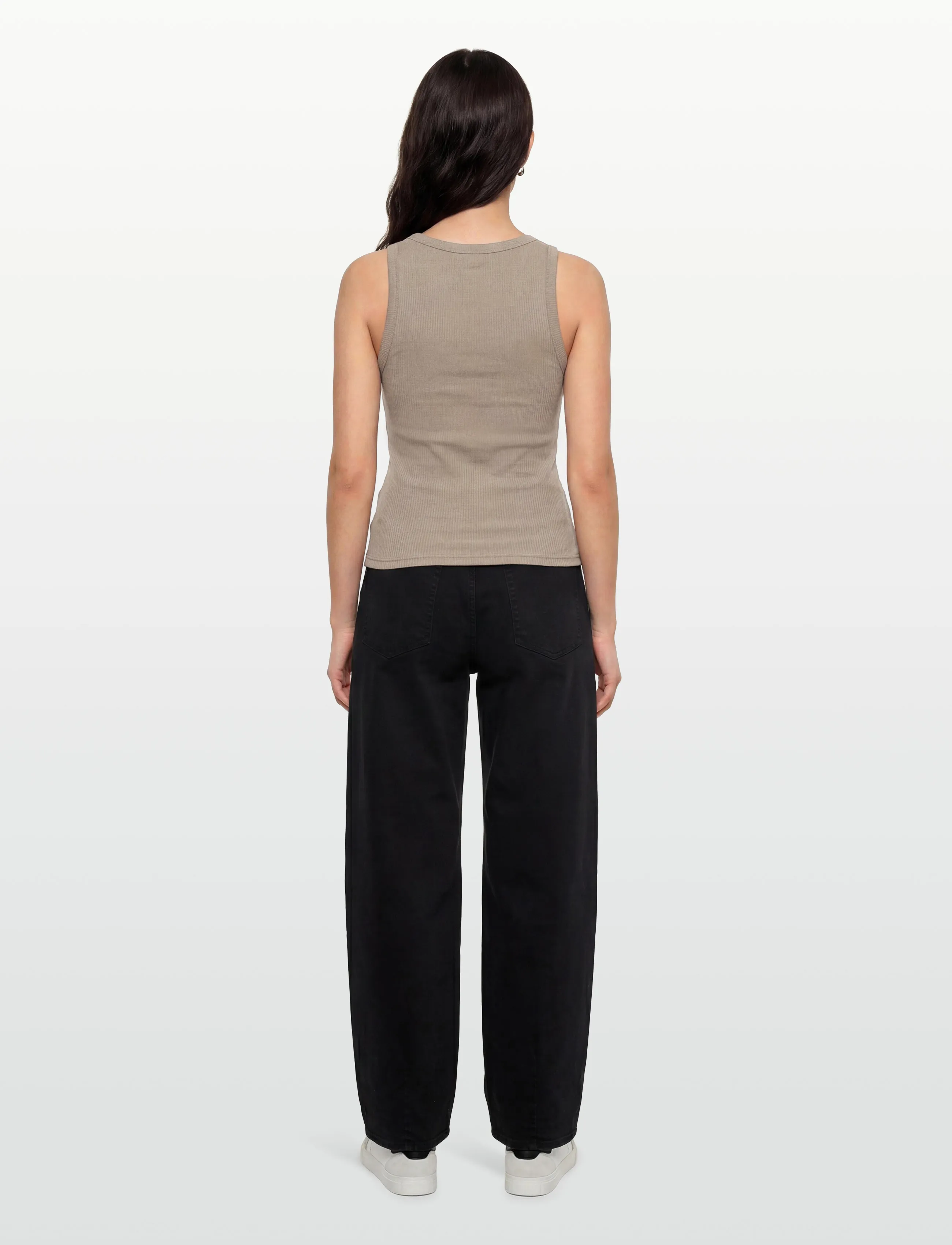 Minimum - Lila tank top G4226 - linnen - 0909 fossil - 4