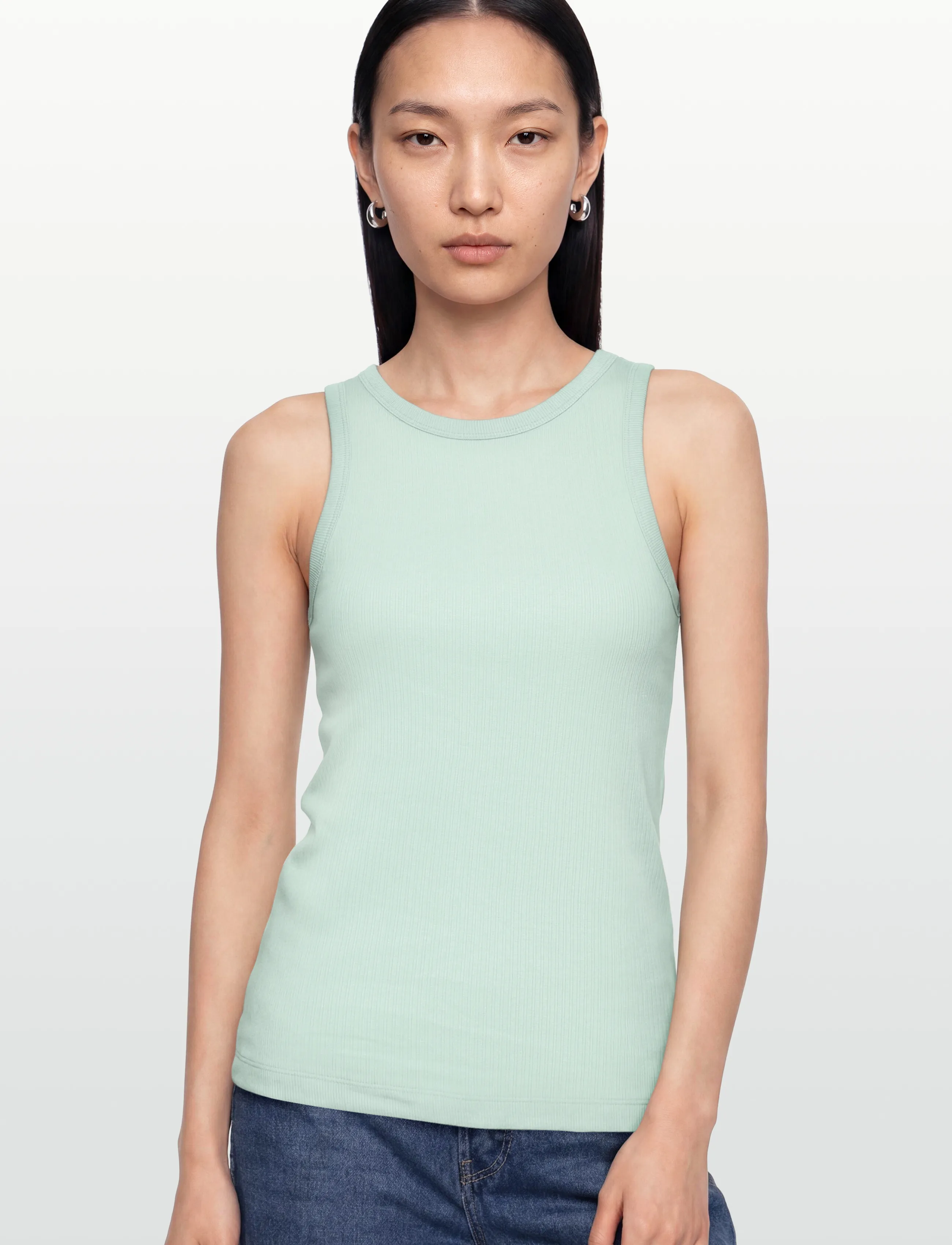 Minimum - Lila tank top G4226 - linnen - 4706 gray mist - 3