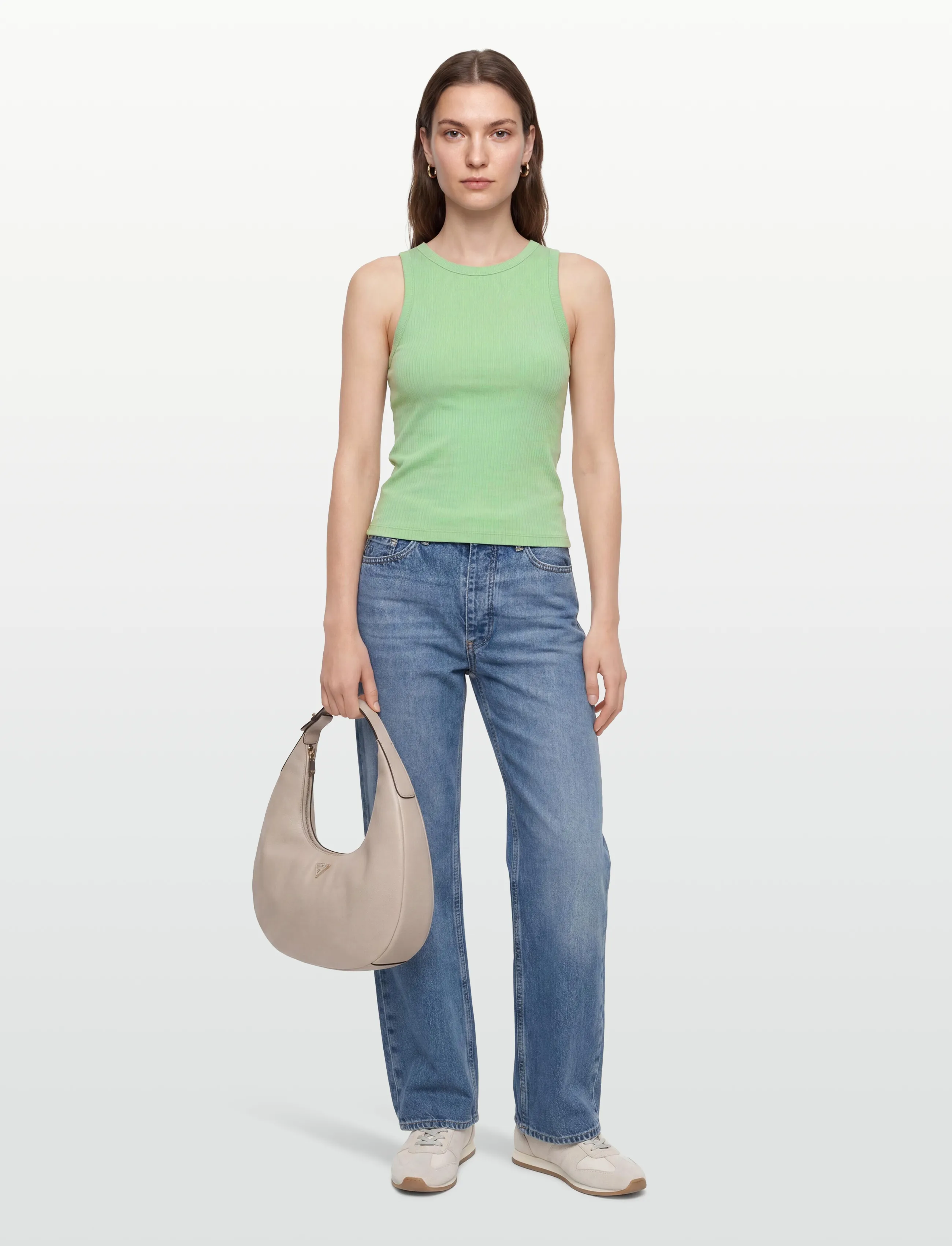 Minimum - Lila tank top G4226 - linnen - 6317 quiet green - 0
