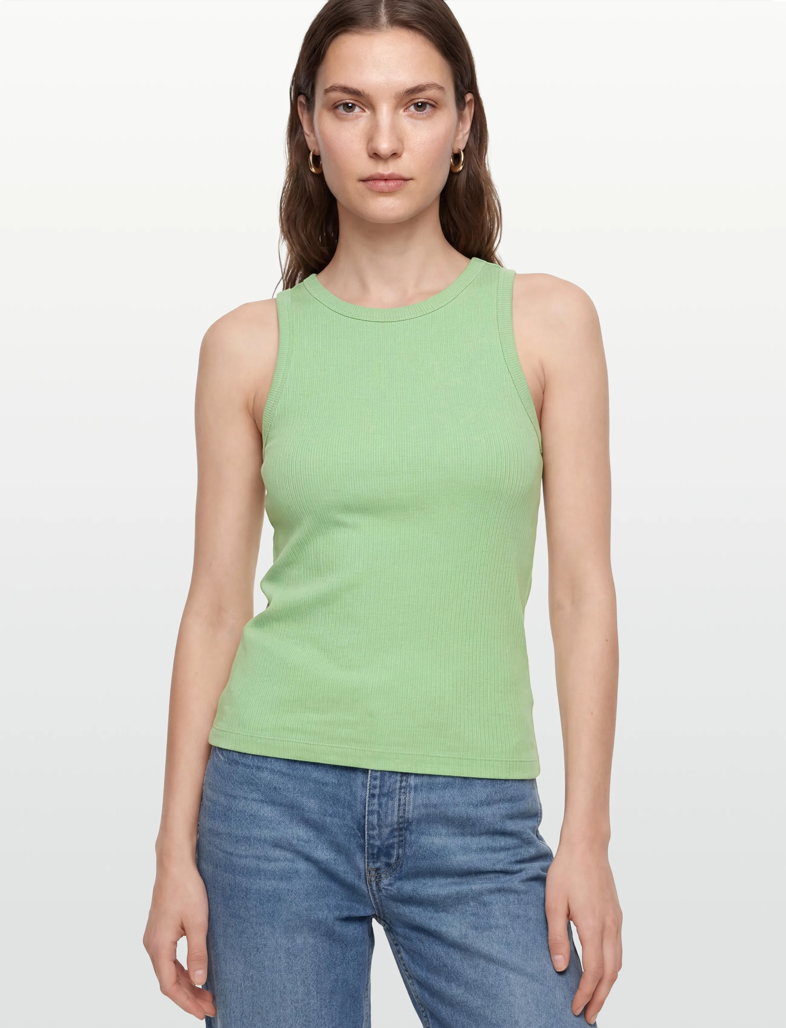 Minimum - Lila tank top G4226 - linnen - 6317 quiet green - 3