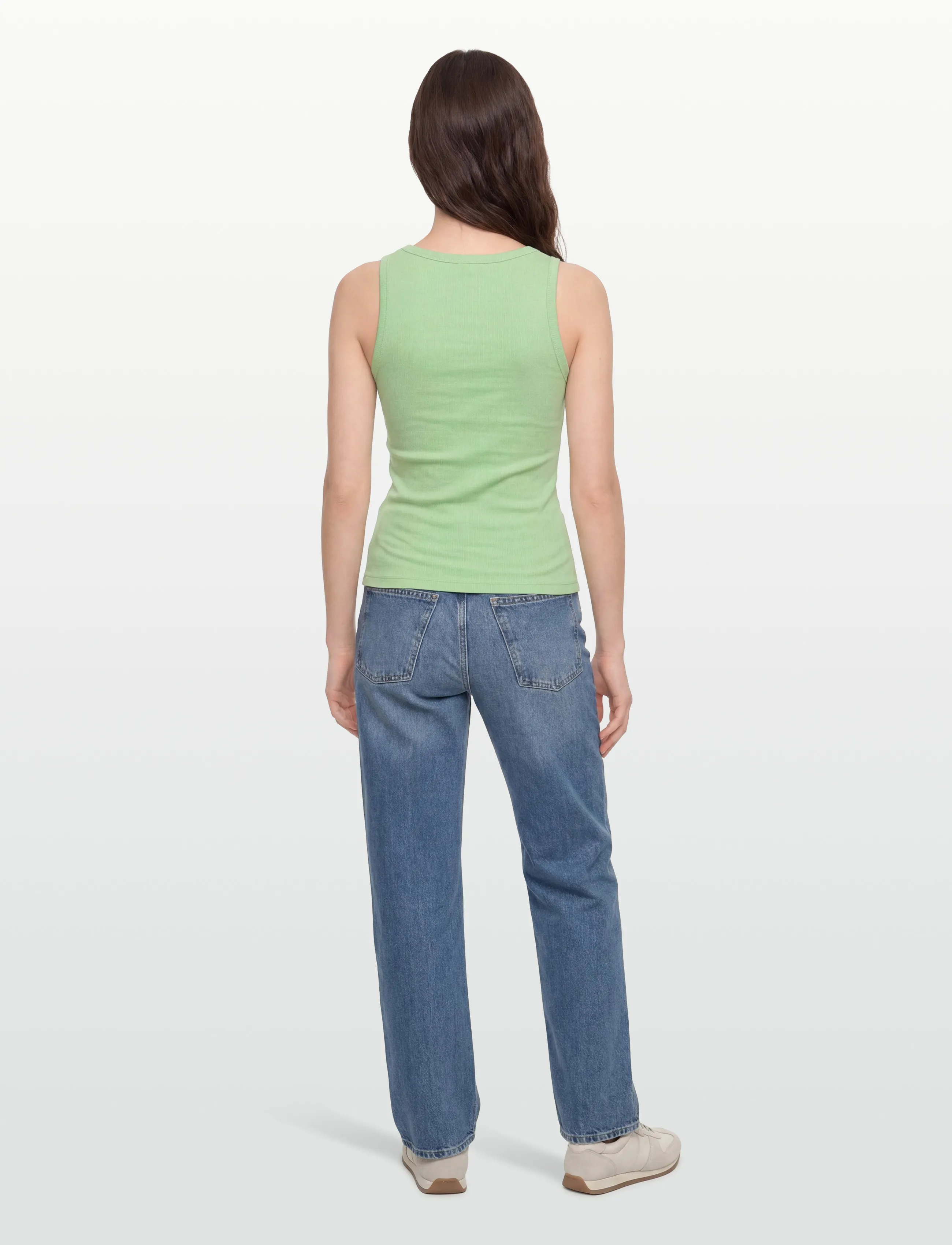 Minimum - Lila tank top G4226 - linnen - 6317 quiet green - 4