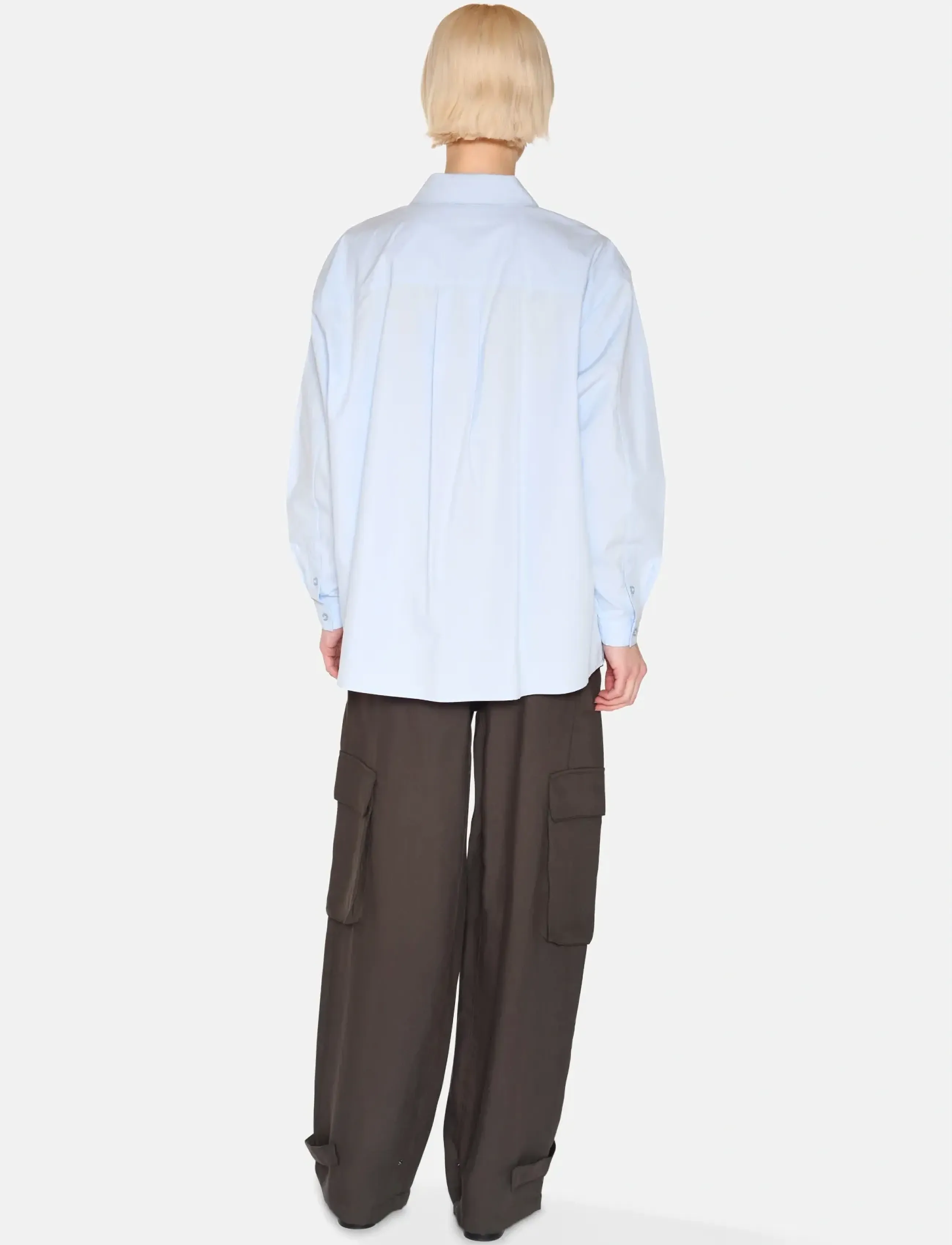 Minimum - Harper shirt 4238 - pikkade varrukatega särgid - 1001 light blue - 4
