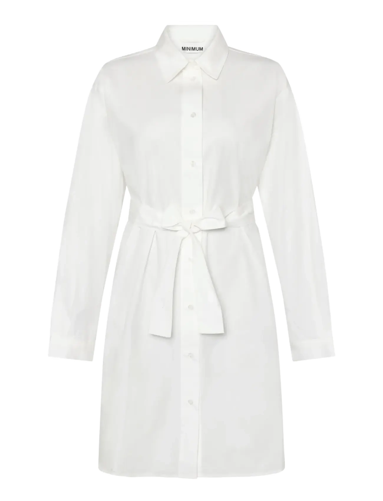 Minimum Hannah dress 4238 - Kjoler - 0608 COCO MILK / white