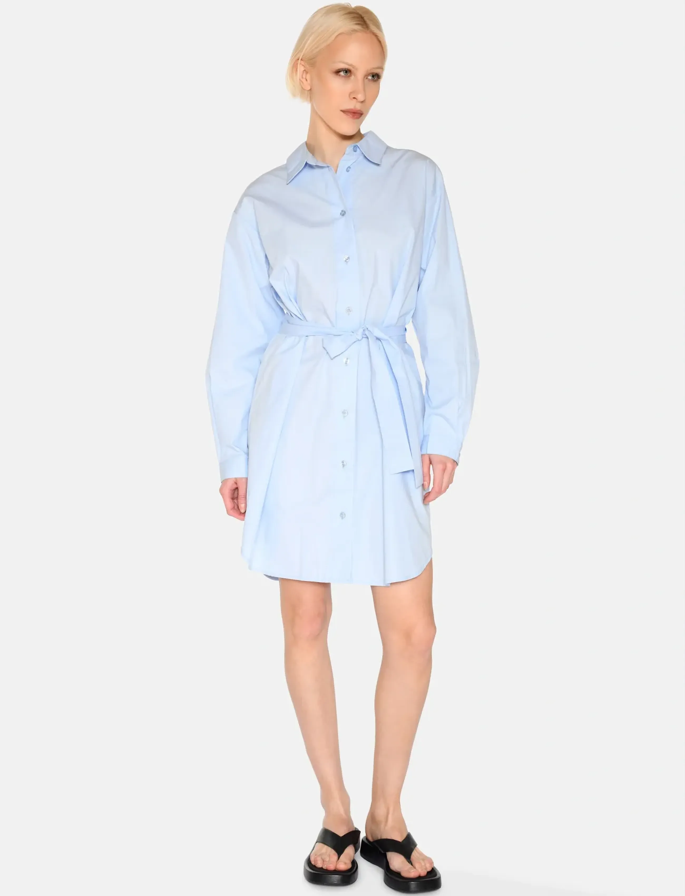 Minimum - Hannah dress 4238 - skjortekjoler - 1001 light blue - 4