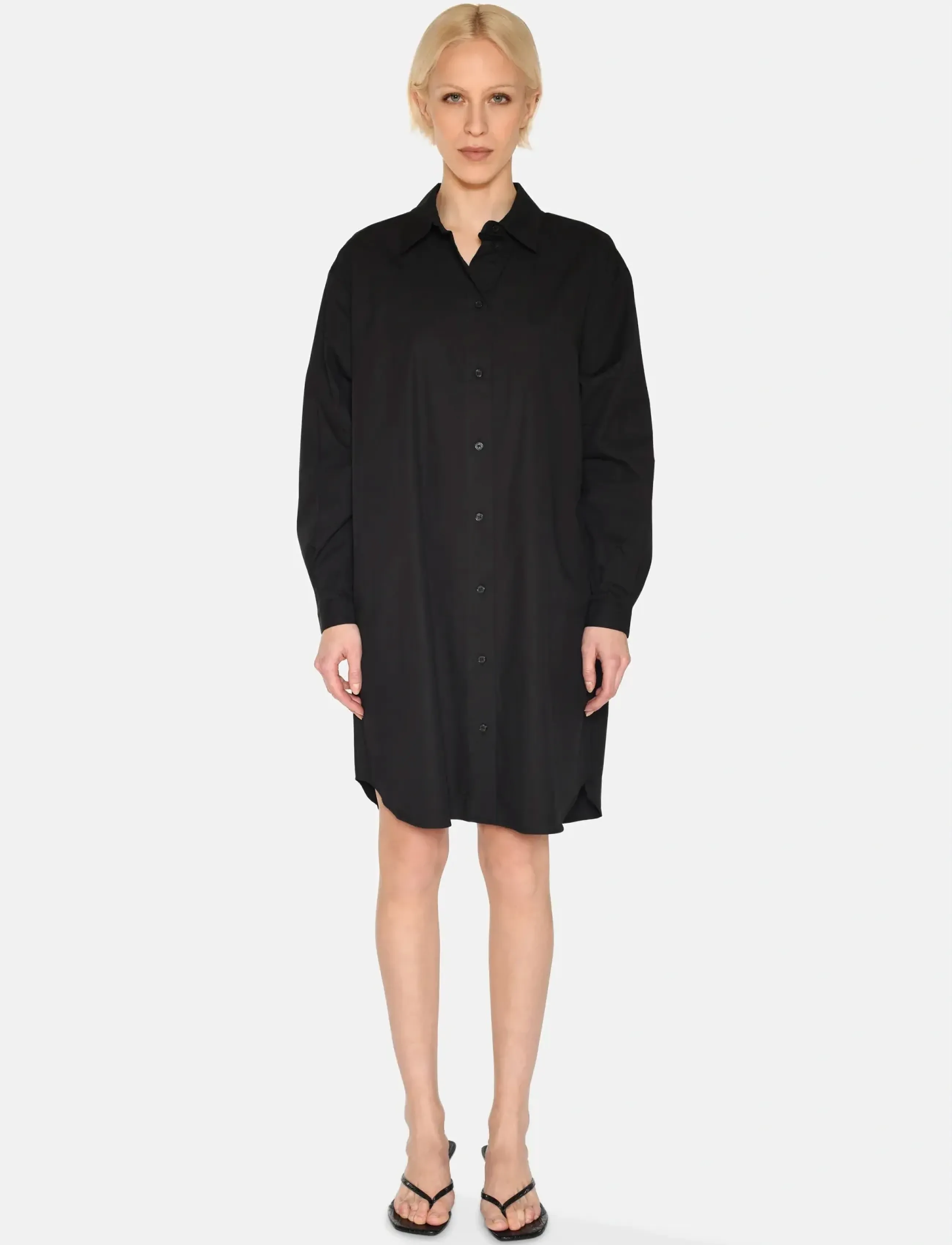 Minimum - Hannah dress 4238 - skjortekjoler - 999 black - 3