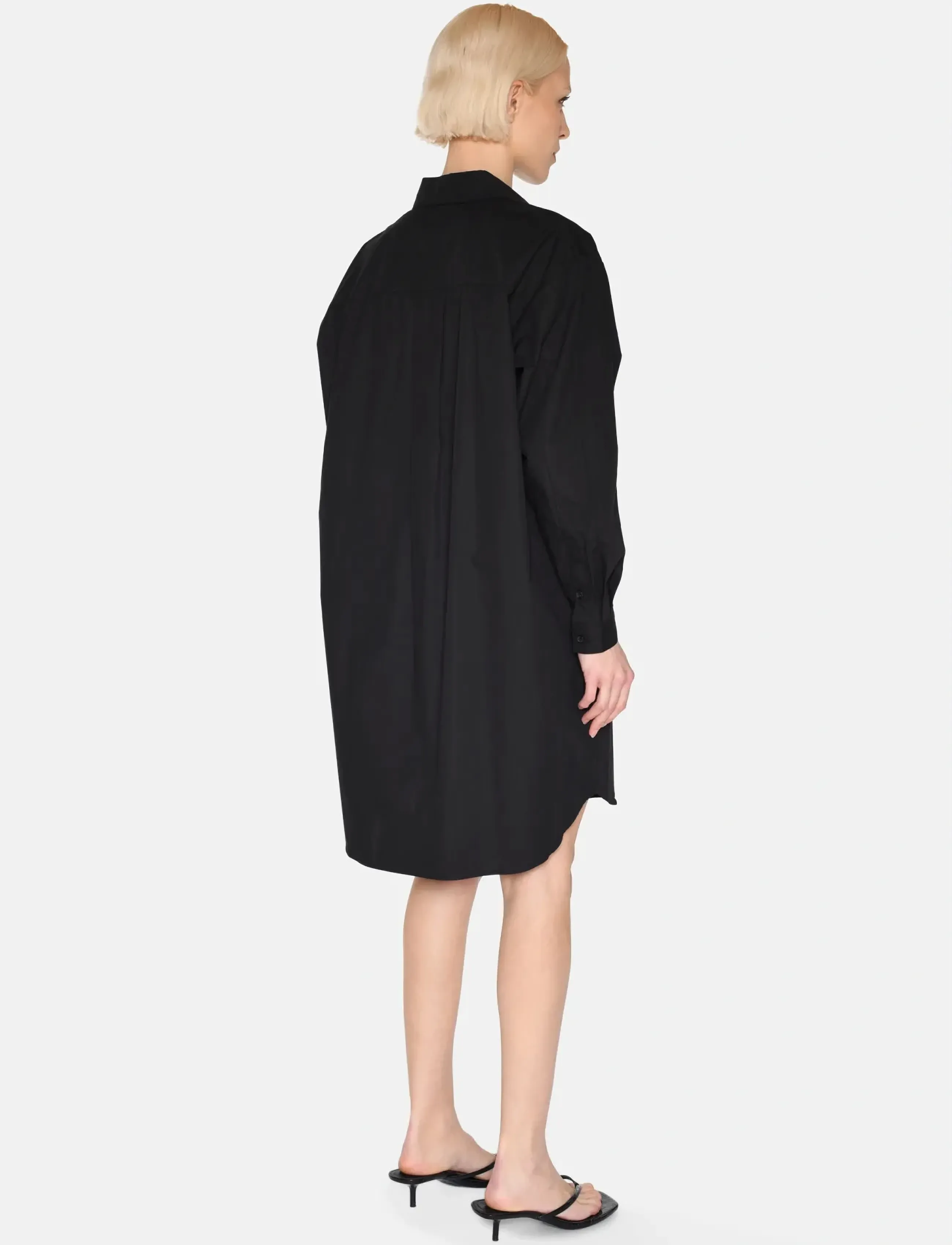 Minimum - Hannah dress 4238 - skjortekjoler - 999 black - 4