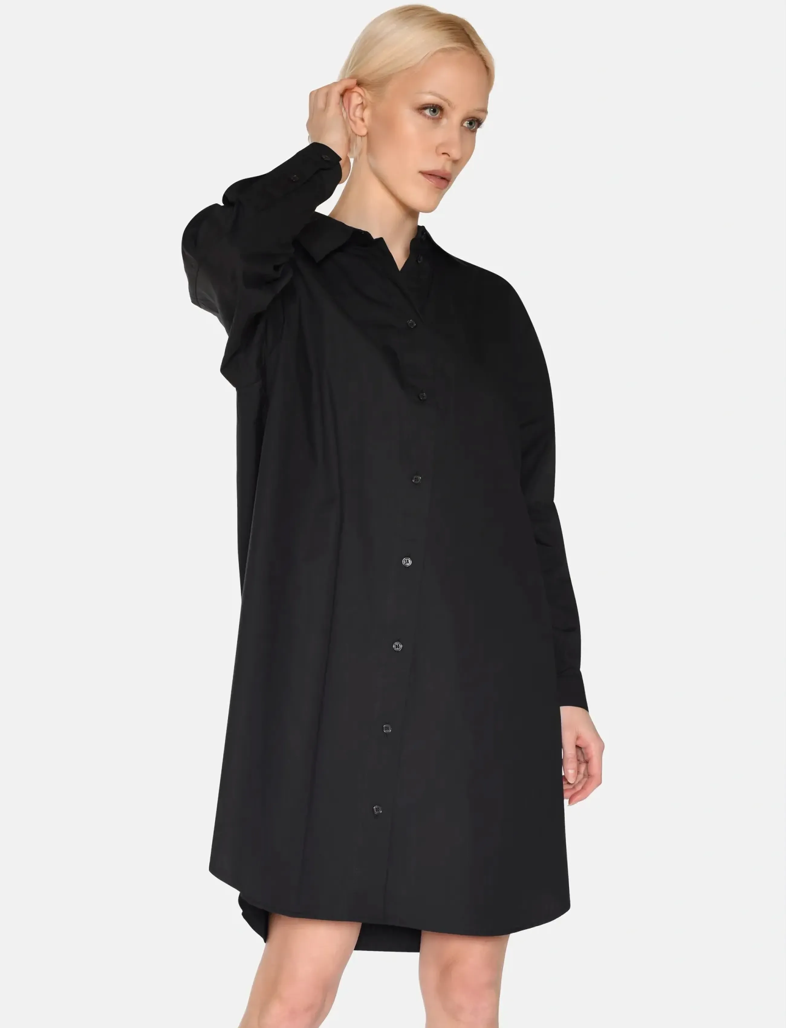 Minimum - Hannah dress 4238 - skjortekjoler - 999 black - 5