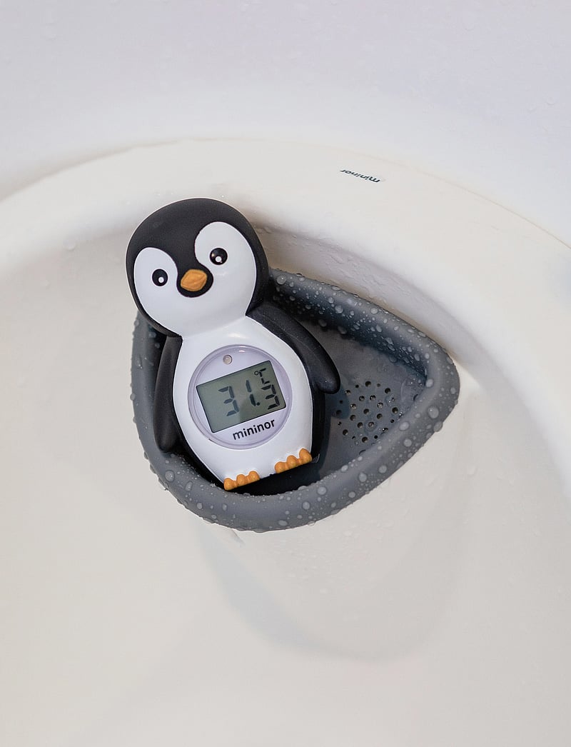 Mininor - Bath Thermometer Penguin - thermometer - black - 4