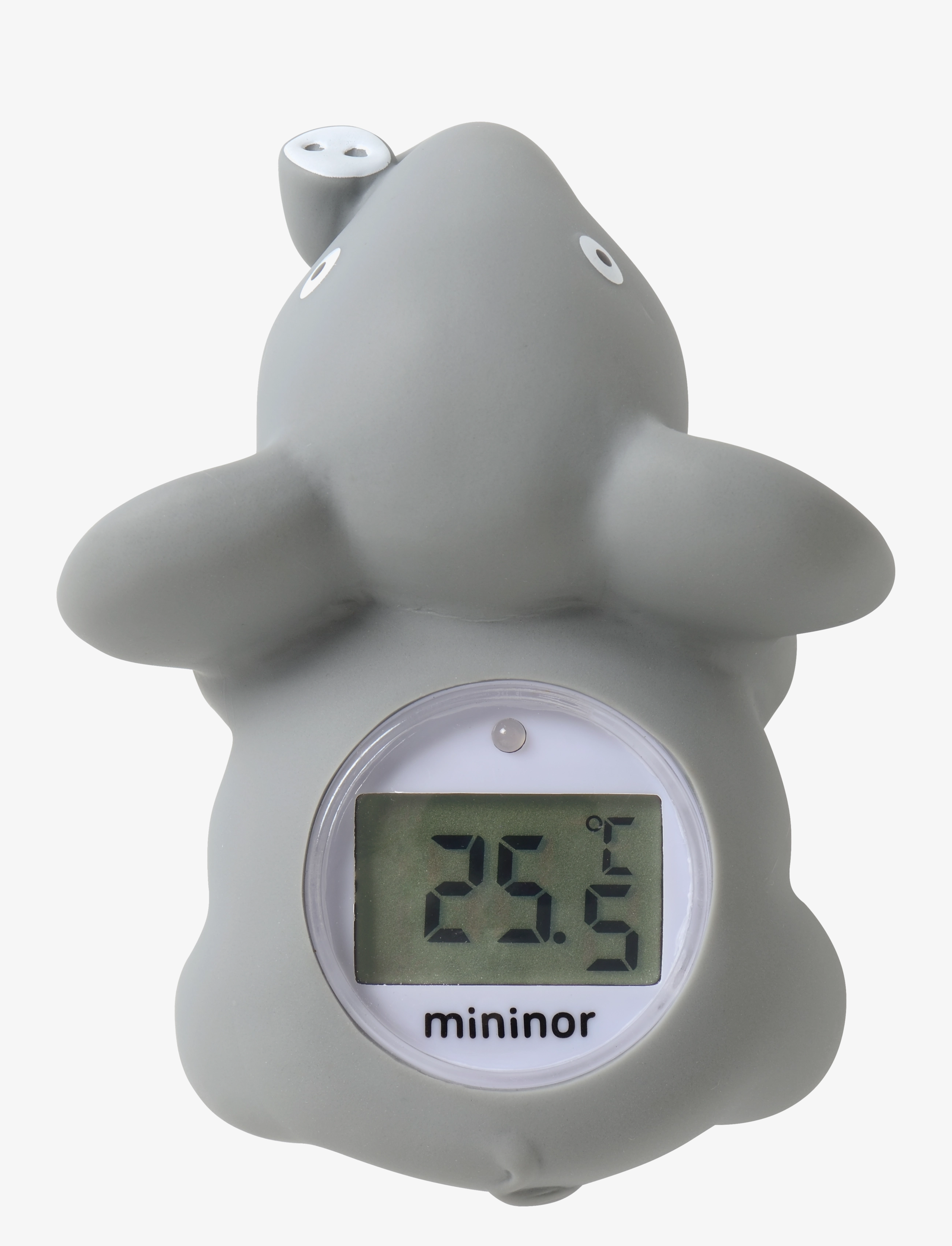 Mininor Bath Thermometer Elephant, Bade Termometer Elefant, Grå, Str: 0 M