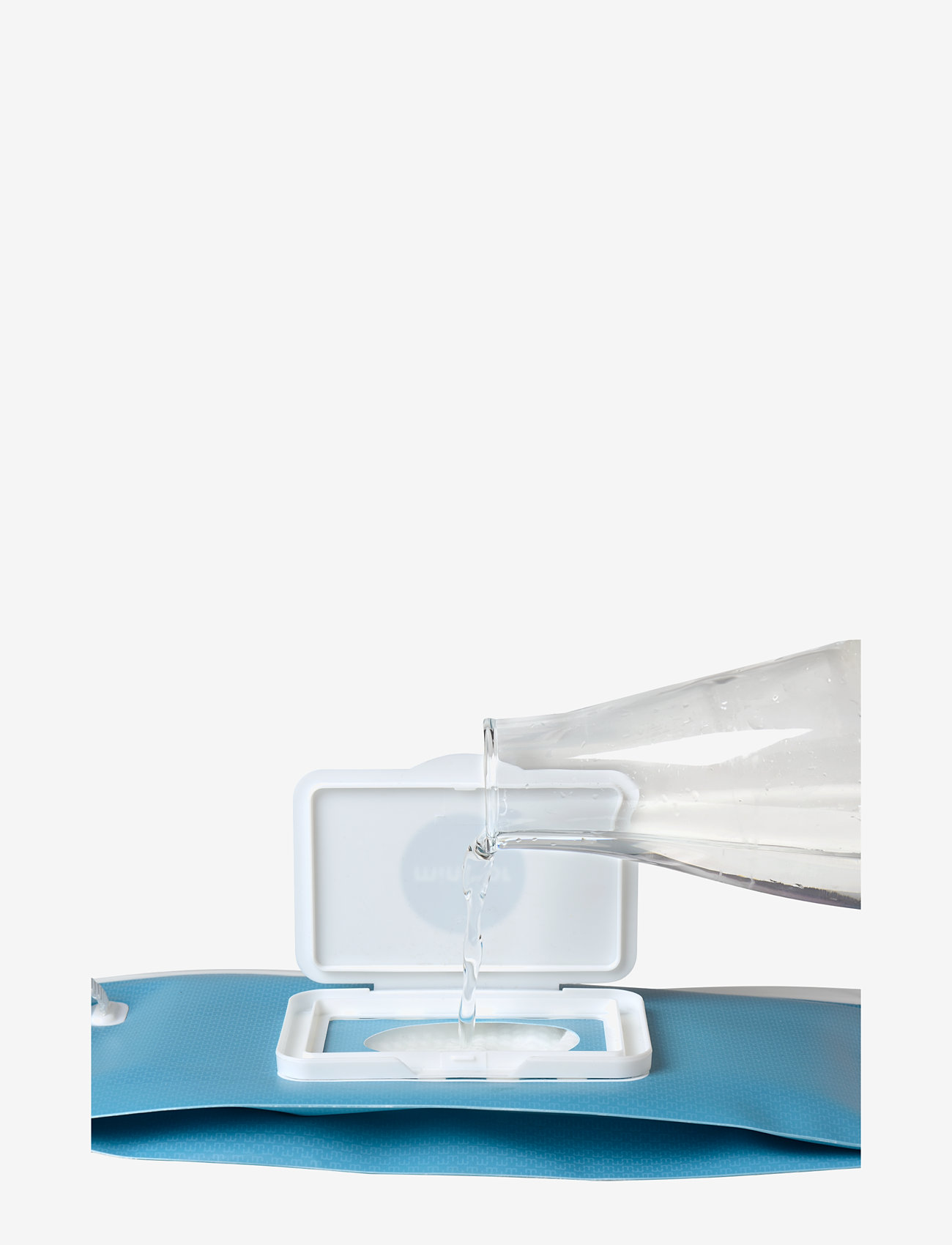 Mininor - Dry Wipes Travel Bag - feuchttücher für babys - blue - 1